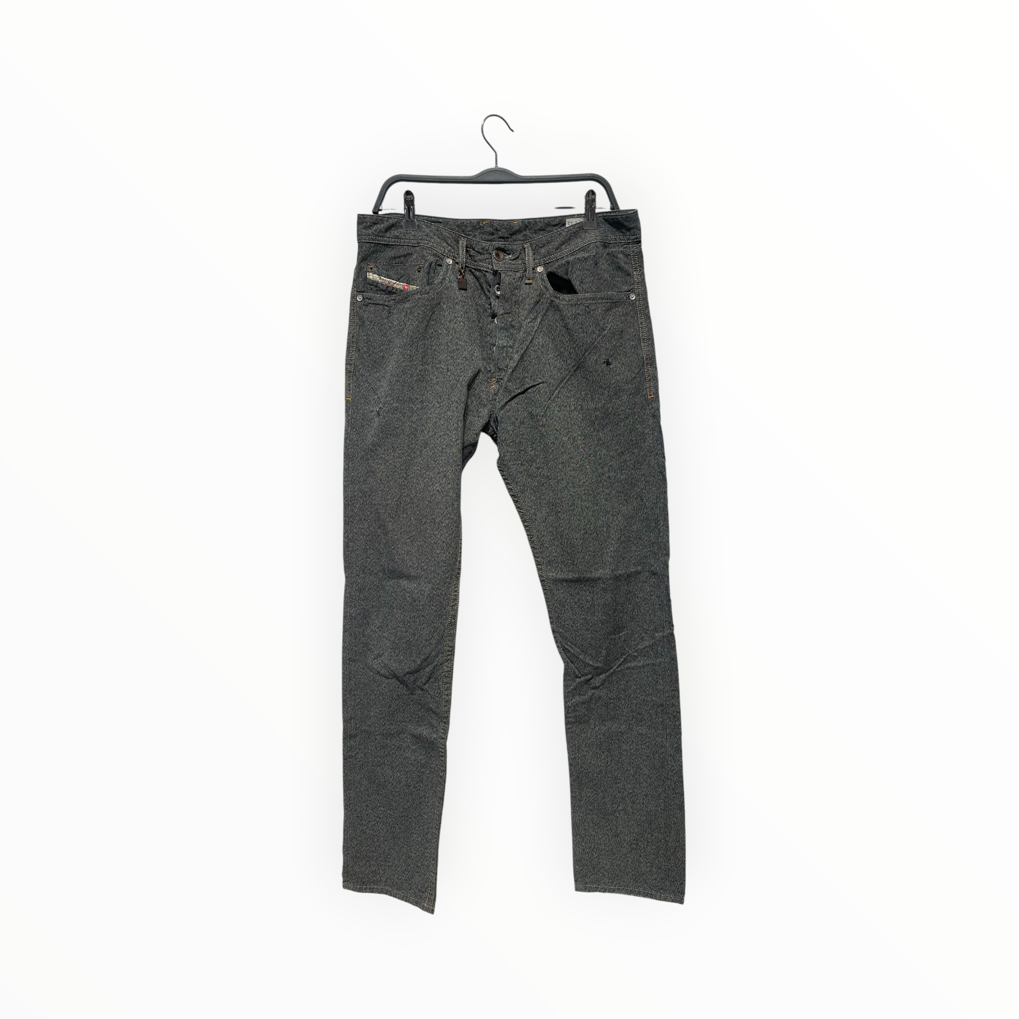 DIESEL/Pants/32/Cotton/GRY/Button Fly/Charm on Belt Loop view 1