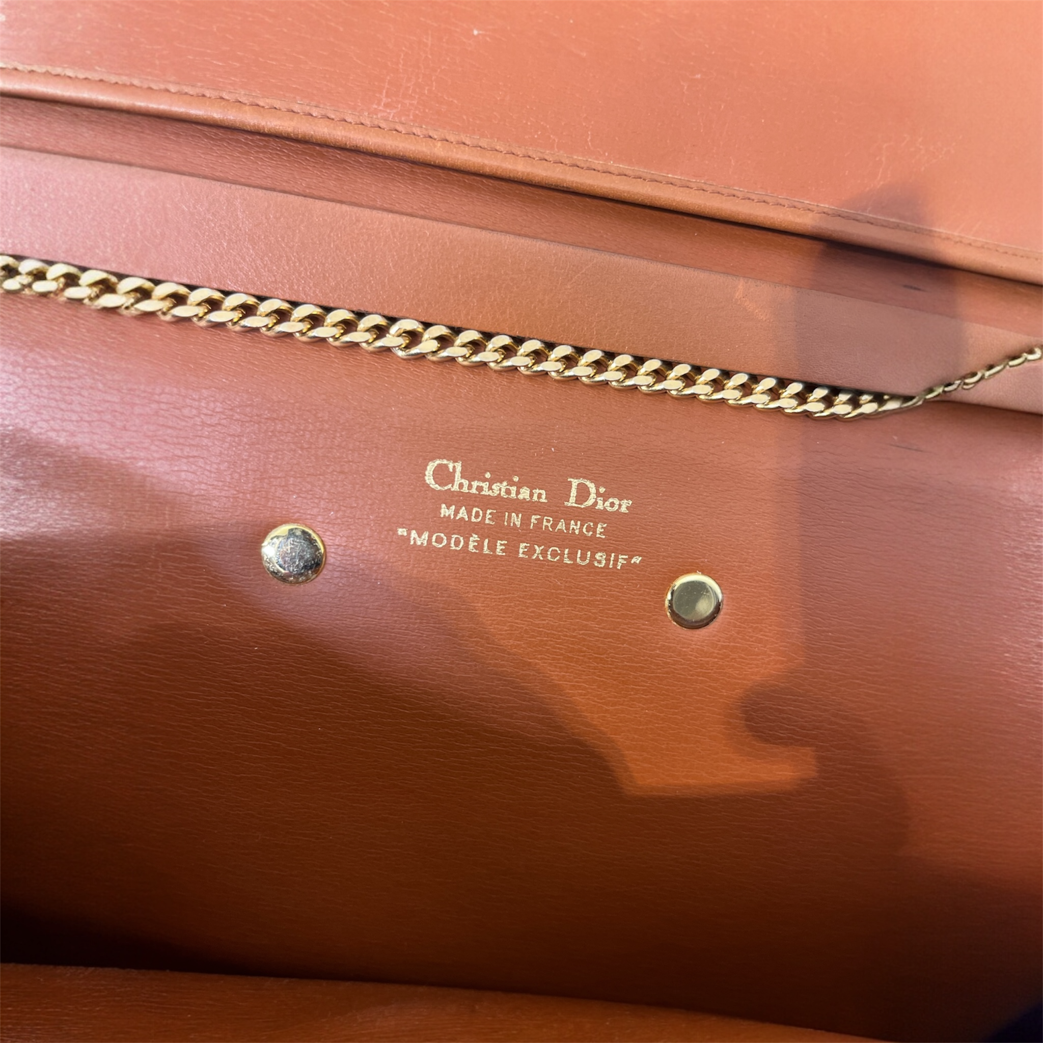 Christian Dior/Hand Bag/Leather/ORN/CALFSKIN SUEDE LEATHER BAG view 5