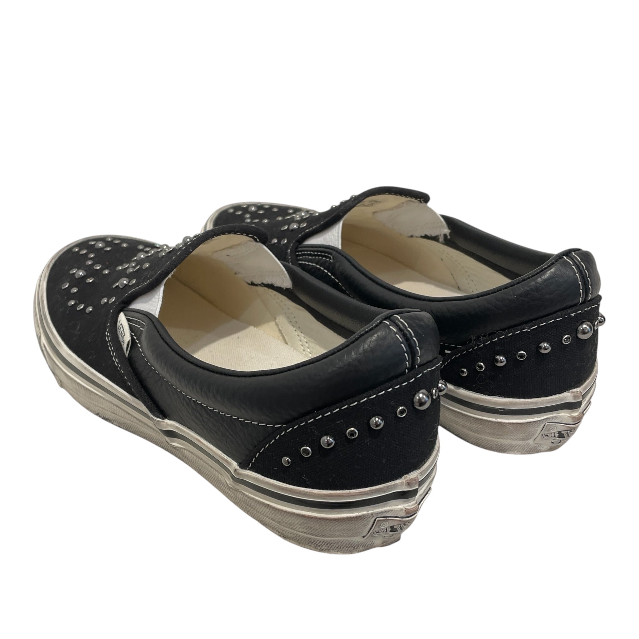 VANS/Low-Sneakers/US 9/Cotton/BLK/BLACK PEARLIZED view 2