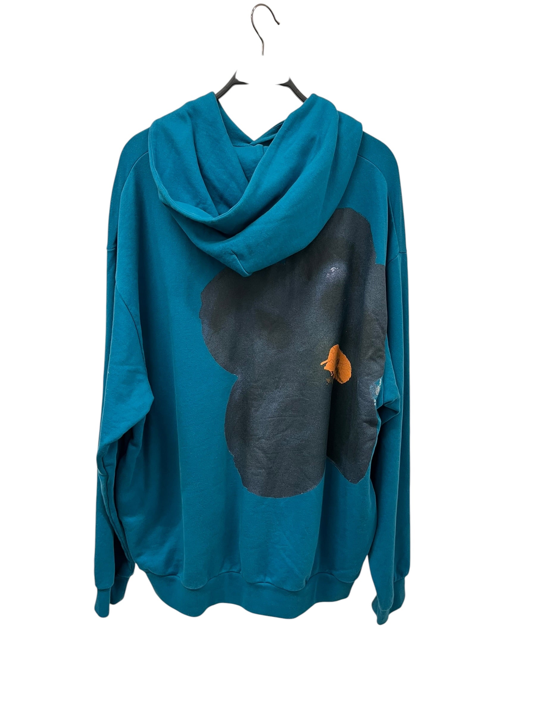 MARNI/Hoodie/56/Cotton/BLU/Oversize/FLOWER HOODIE view 2