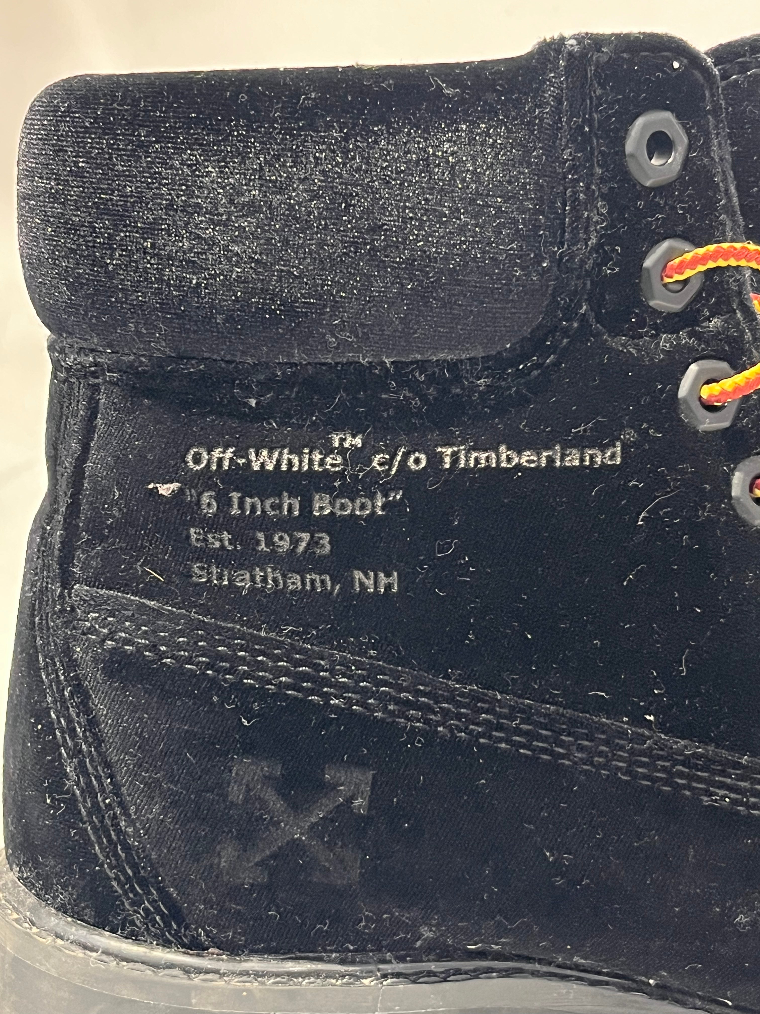 Timberland/OFF-WHITE/Boots/US 5.5/Velour/BLK/ view 3