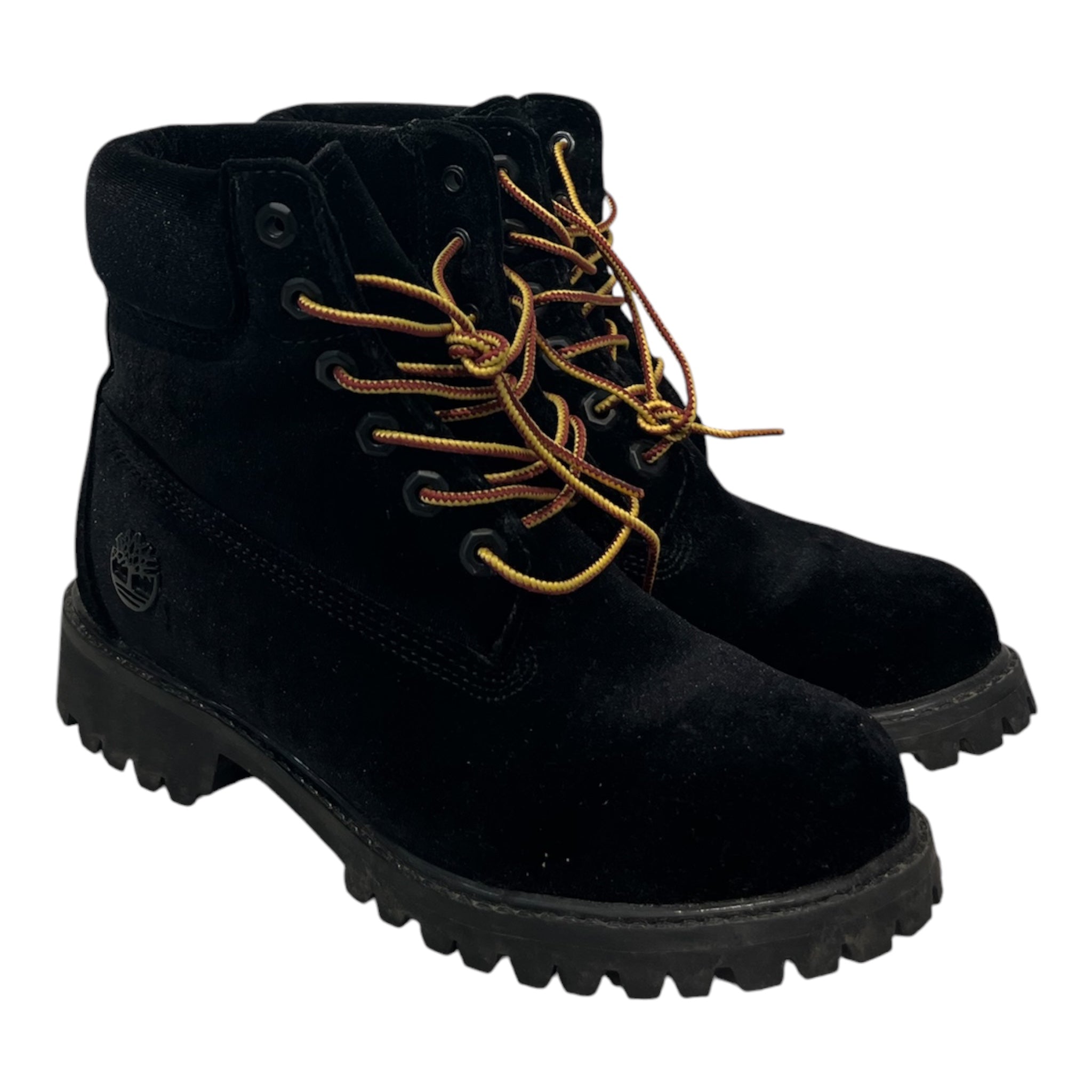 Timberland/OFF-WHITE/Boots/US 5.5/Velour/BLK/ view 1