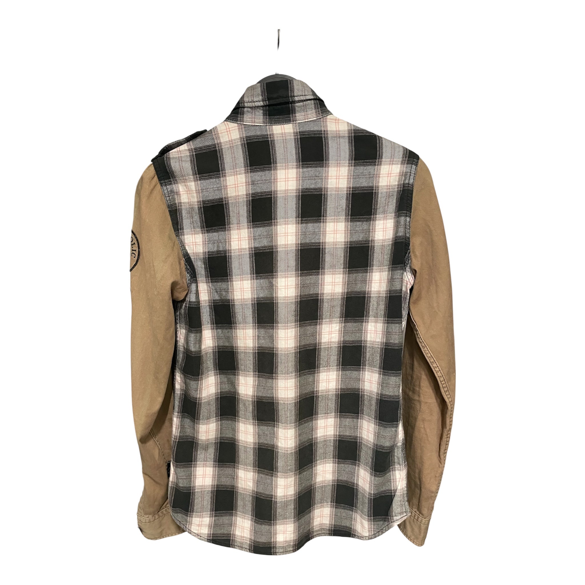 HYSTERIC GLAMOUR/LS Shirt/S/Cotton/MLT/Plaid/KHAKI CARGO POCKET SLEEVES view 2