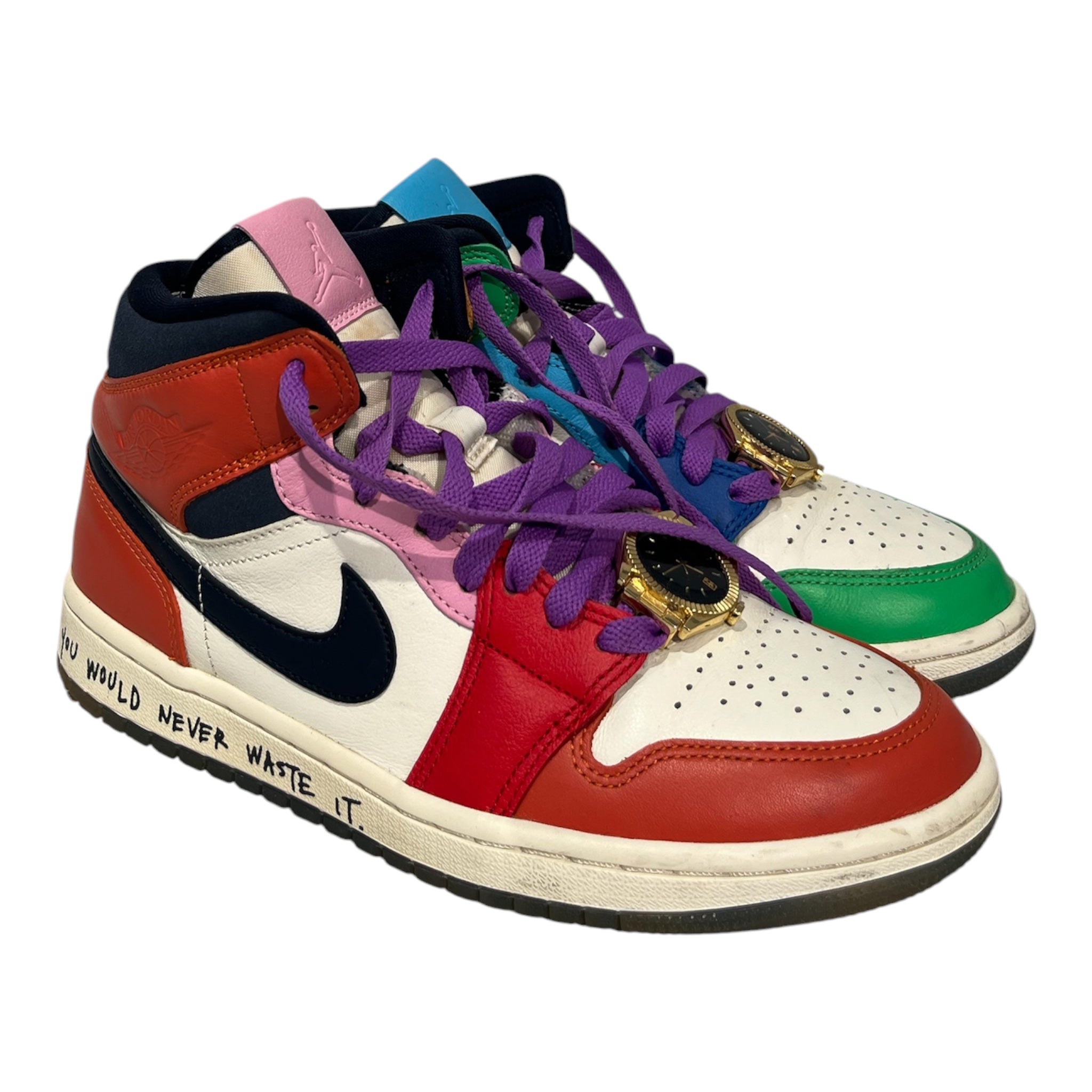 NIKE/Hi-Sneakers/US 8.5/Border/Polyester/MLT/MELODY EHSANI view 1