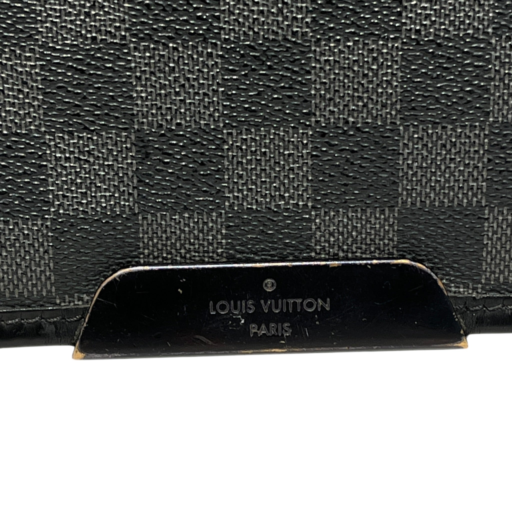 LOUIS VUITTON/Cross Body Bag/Leather/BLK/DAMIER MESSENGER view 10