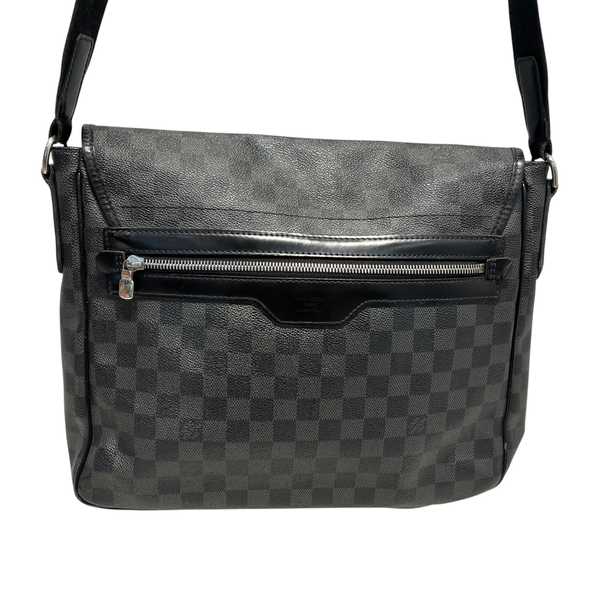 LOUIS VUITTON/Cross Body Bag/Leather/BLK/DAMIER MESSENGER view 4