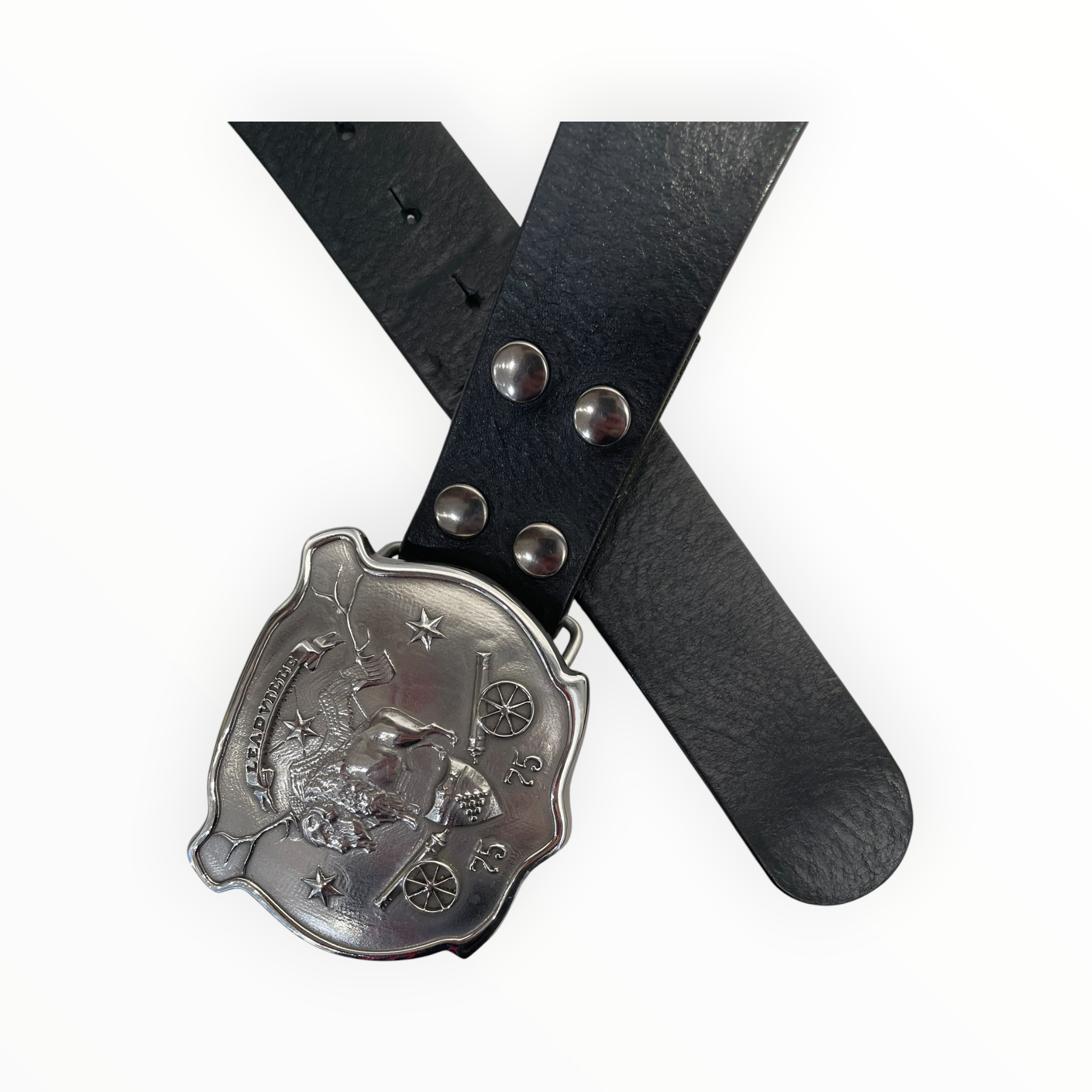 Alexander McQueen/Belt/Leather/BLK/M's/ view 2