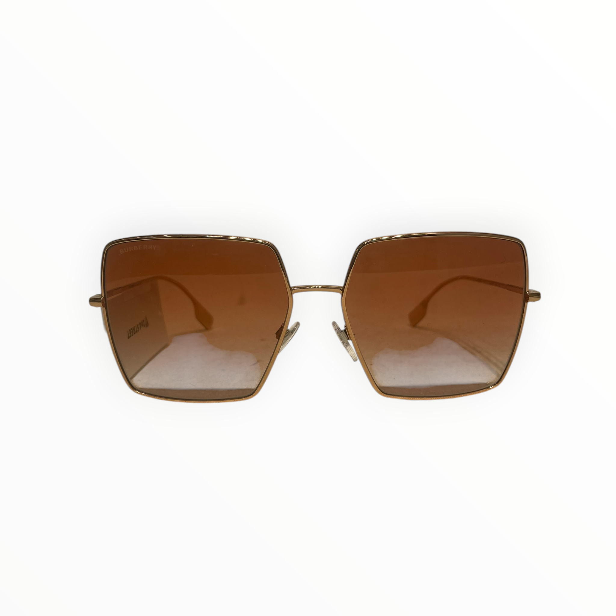 BURBERRY/Sunglasses/Metal/GLD/L's/OVERSIZED SQUARE FRAME view 1