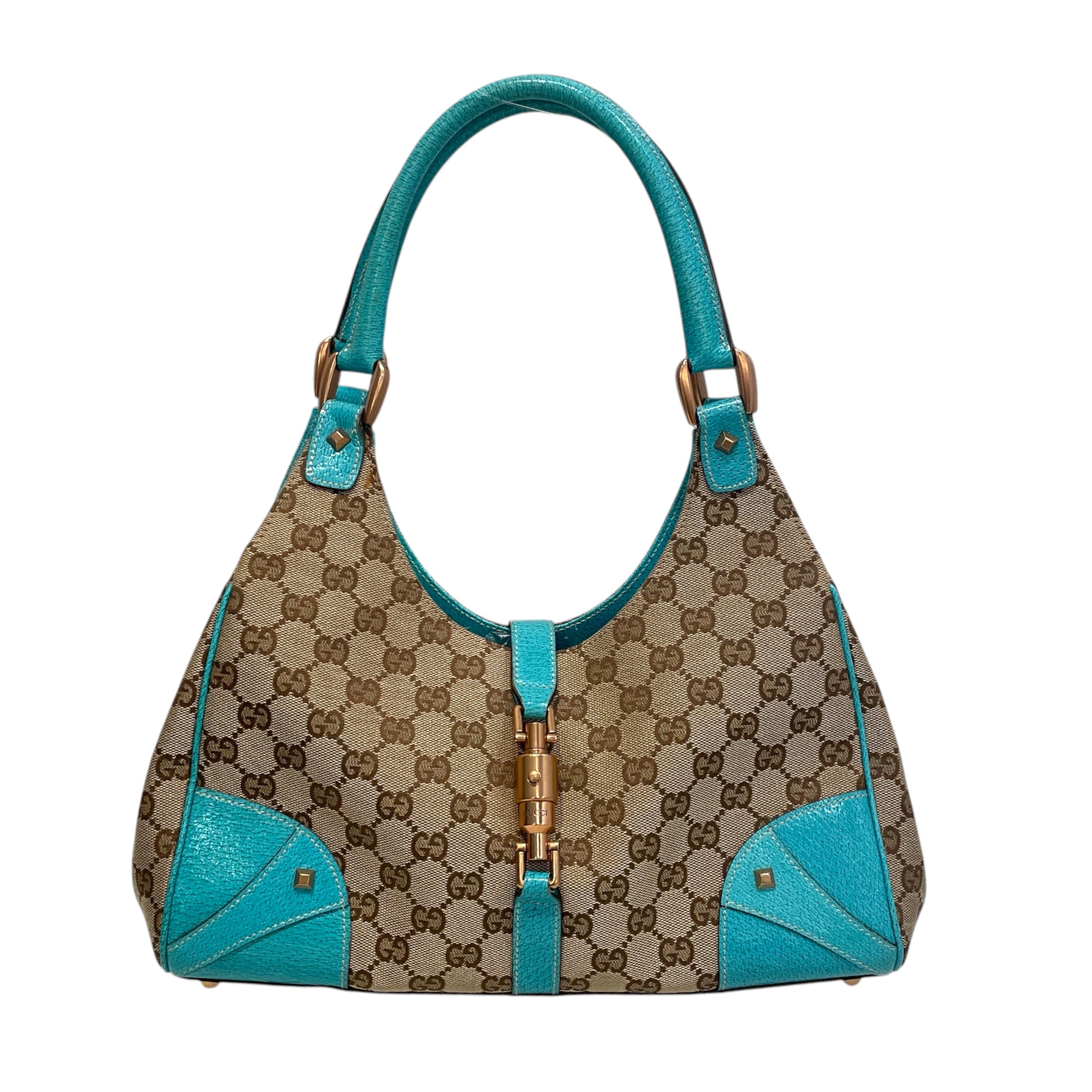GUCCI/Hand Bag/Monogram/BLU/GG Canvas Bardot view 1