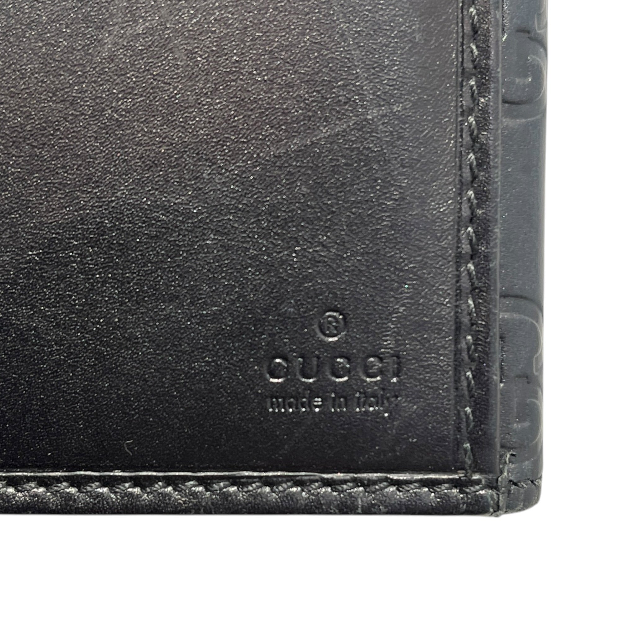 GUCCI/Long Wallet/Leather/BLK/L's/Guccisima view 5