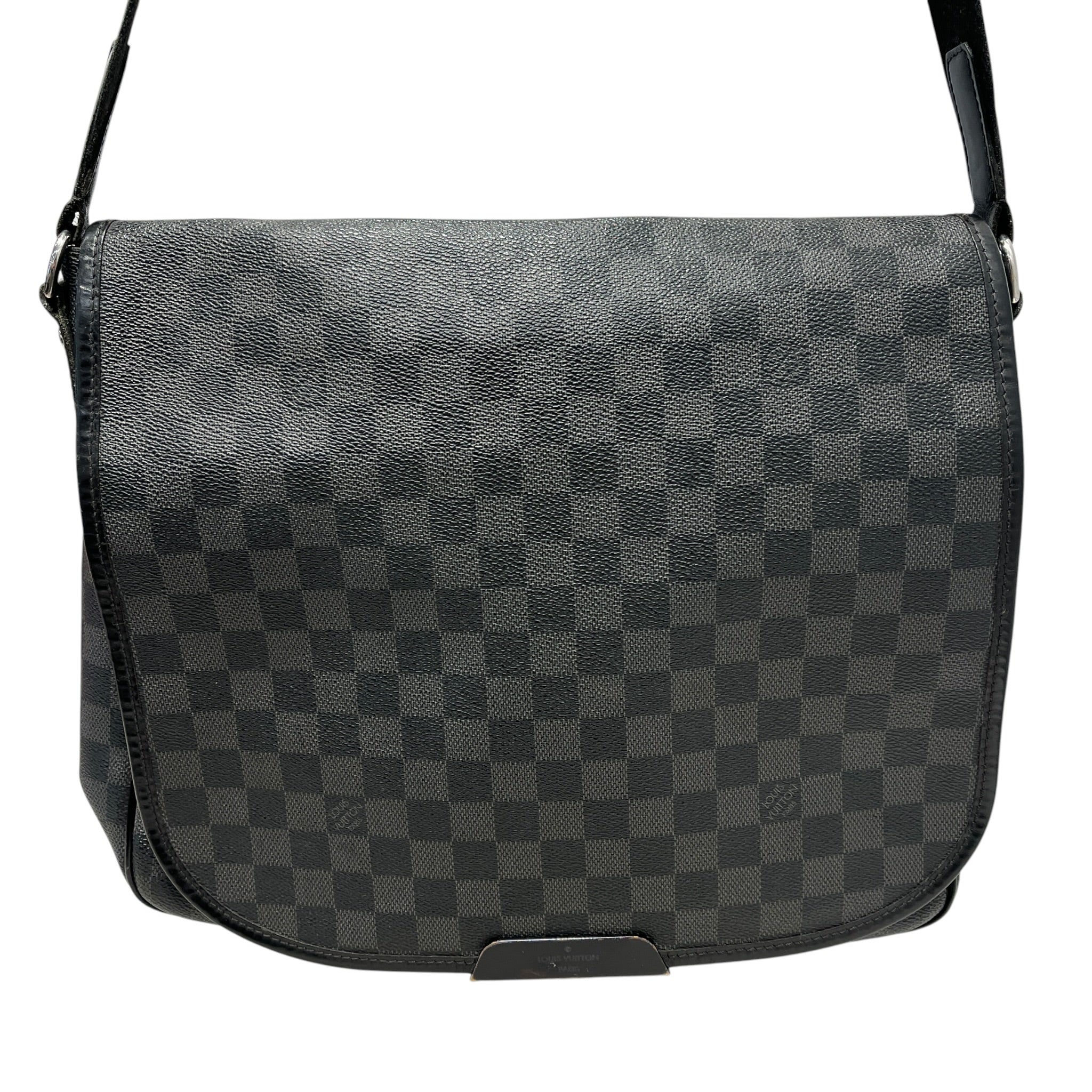 LOUIS VUITTON/Cross Body Bag/Leather/BLK/DAMIER MESSENGER view 2
