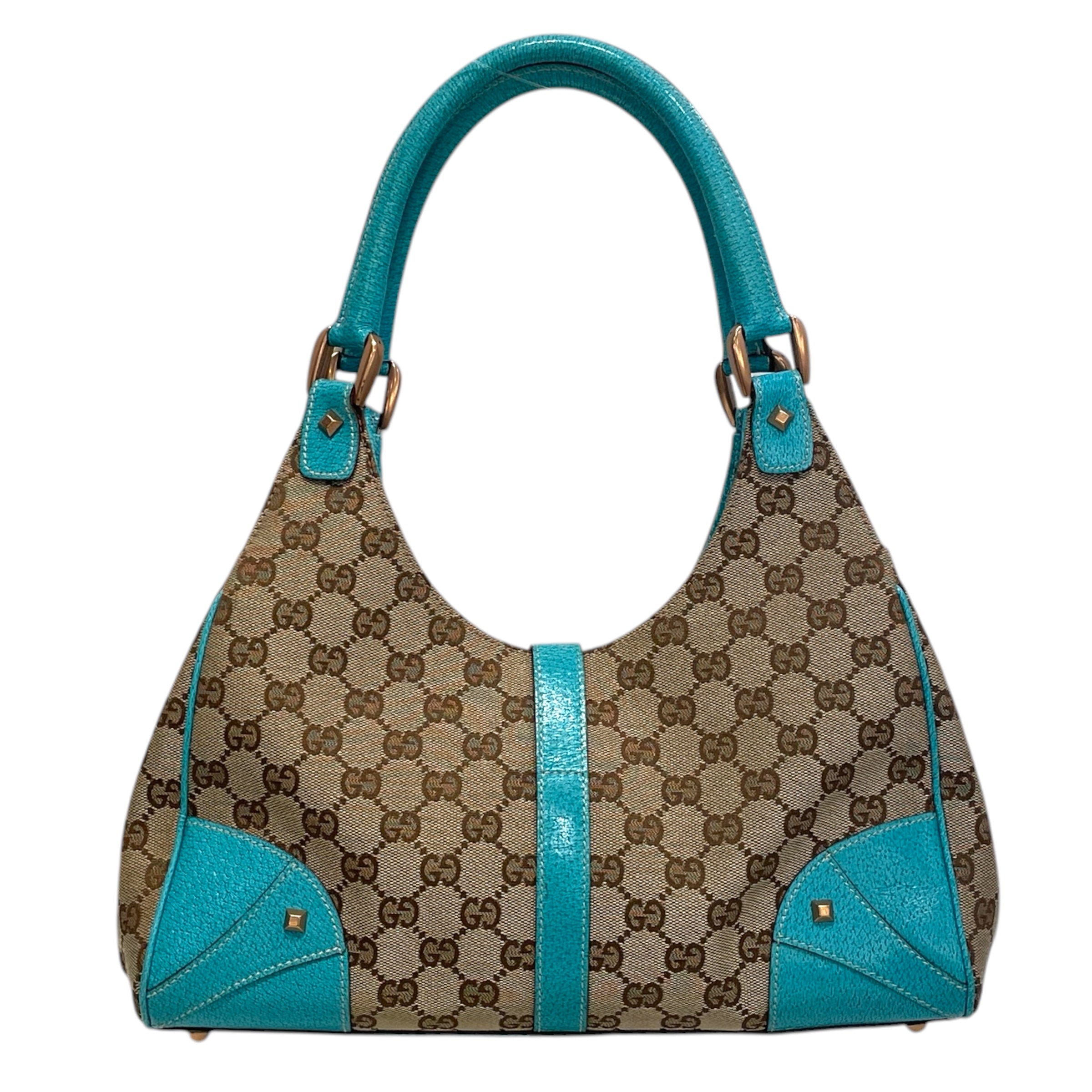 GUCCI/Hand Bag/Monogram/BLU/GG Canvas Bardot view 2