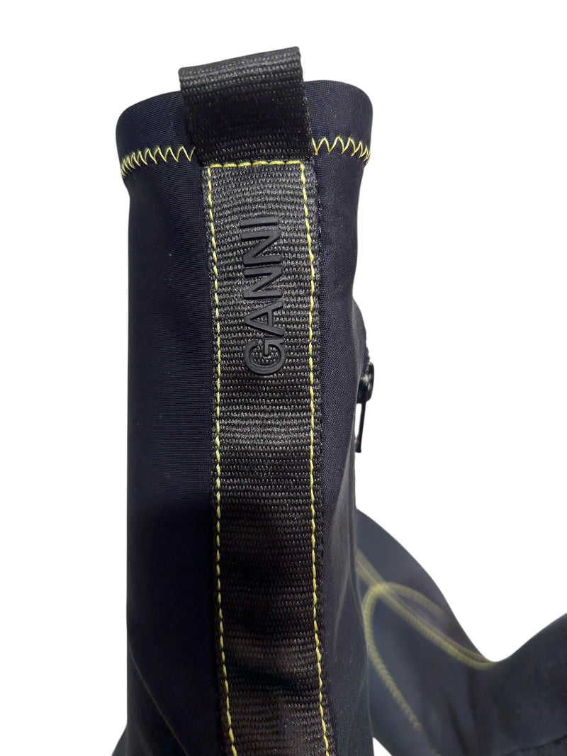 GANNI/Hi-Sneakers/EU 39/BLK/platform sock boot