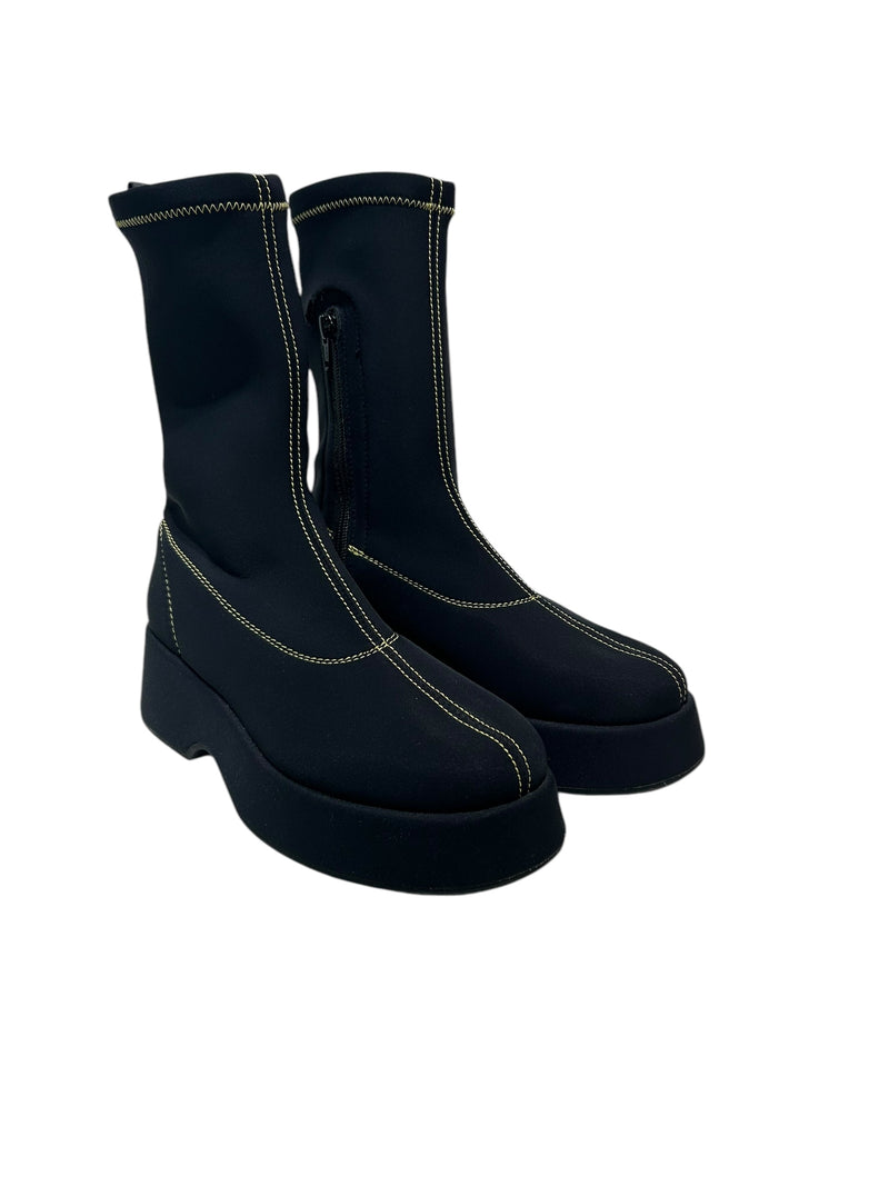 GANNI/Hi-Sneakers/EU 39/BLK/platform sock boot
