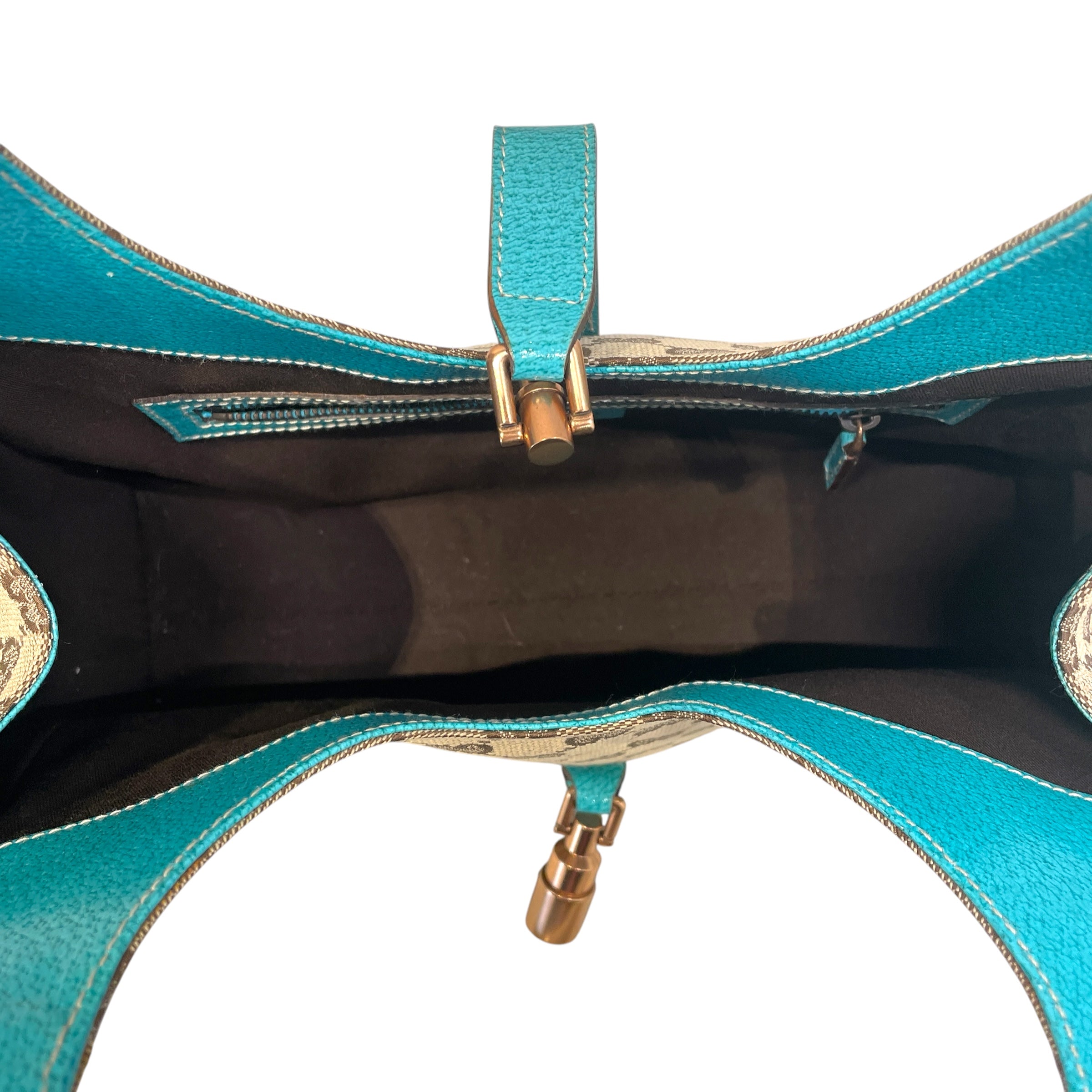 GUCCI/Hand Bag/Monogram/BLU/GG Canvas Bardot view 4