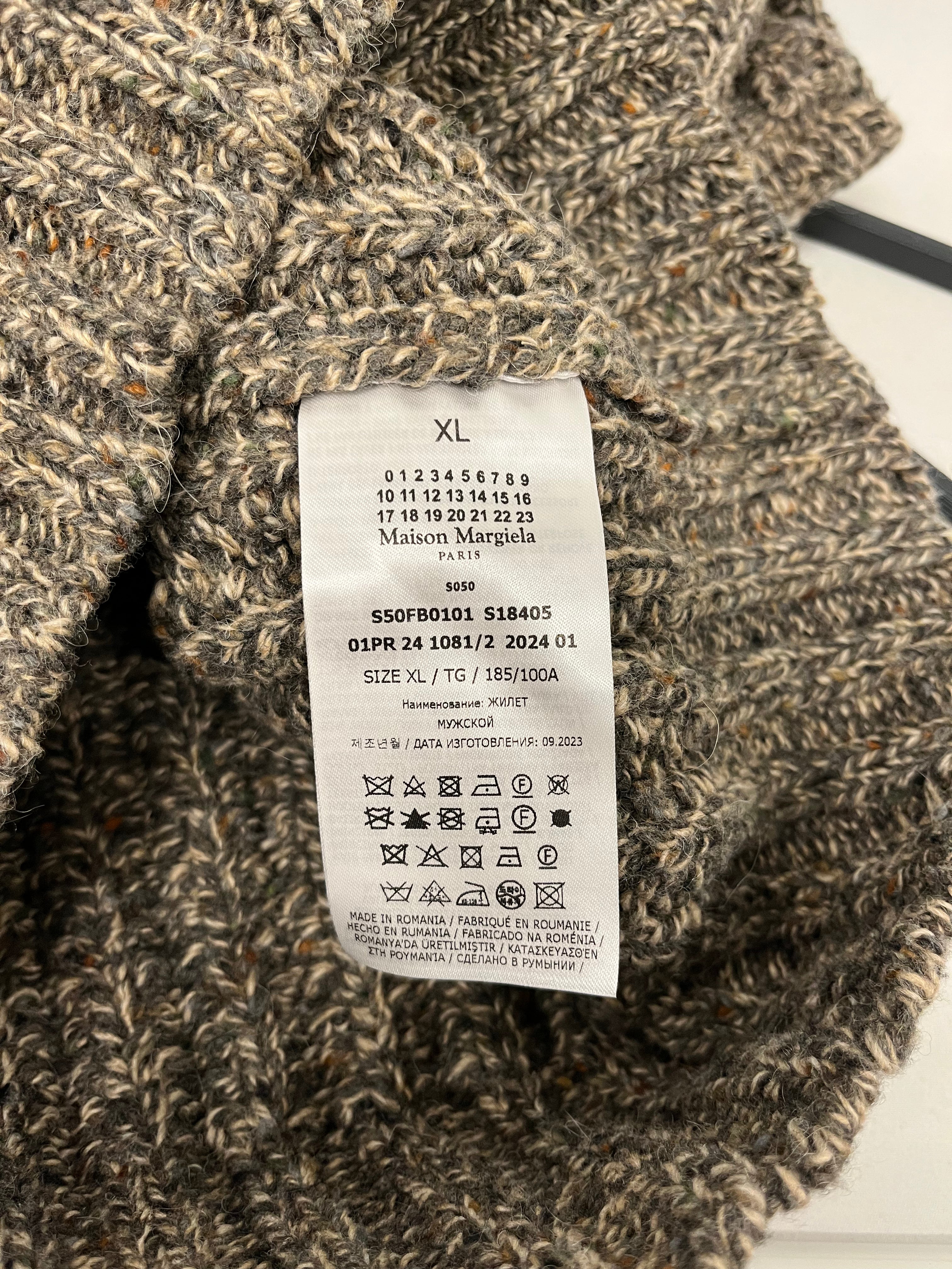 Maison Margiela/Knitted Vest/XL/Wool/GRY/S50FB0101 S18405 view 4