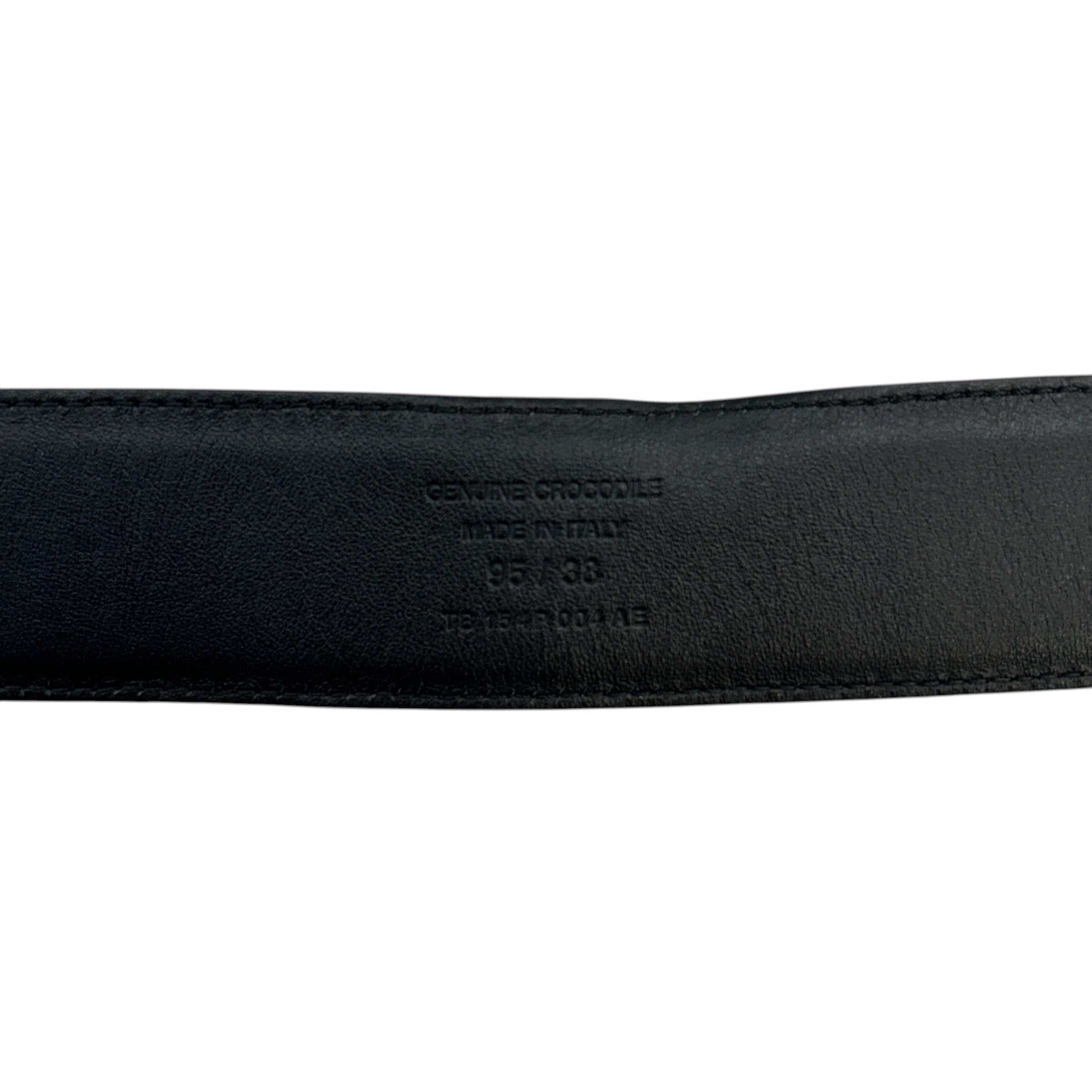 TOM FORD/Belt/Animal Pattern/BLK/Crocodile view 3