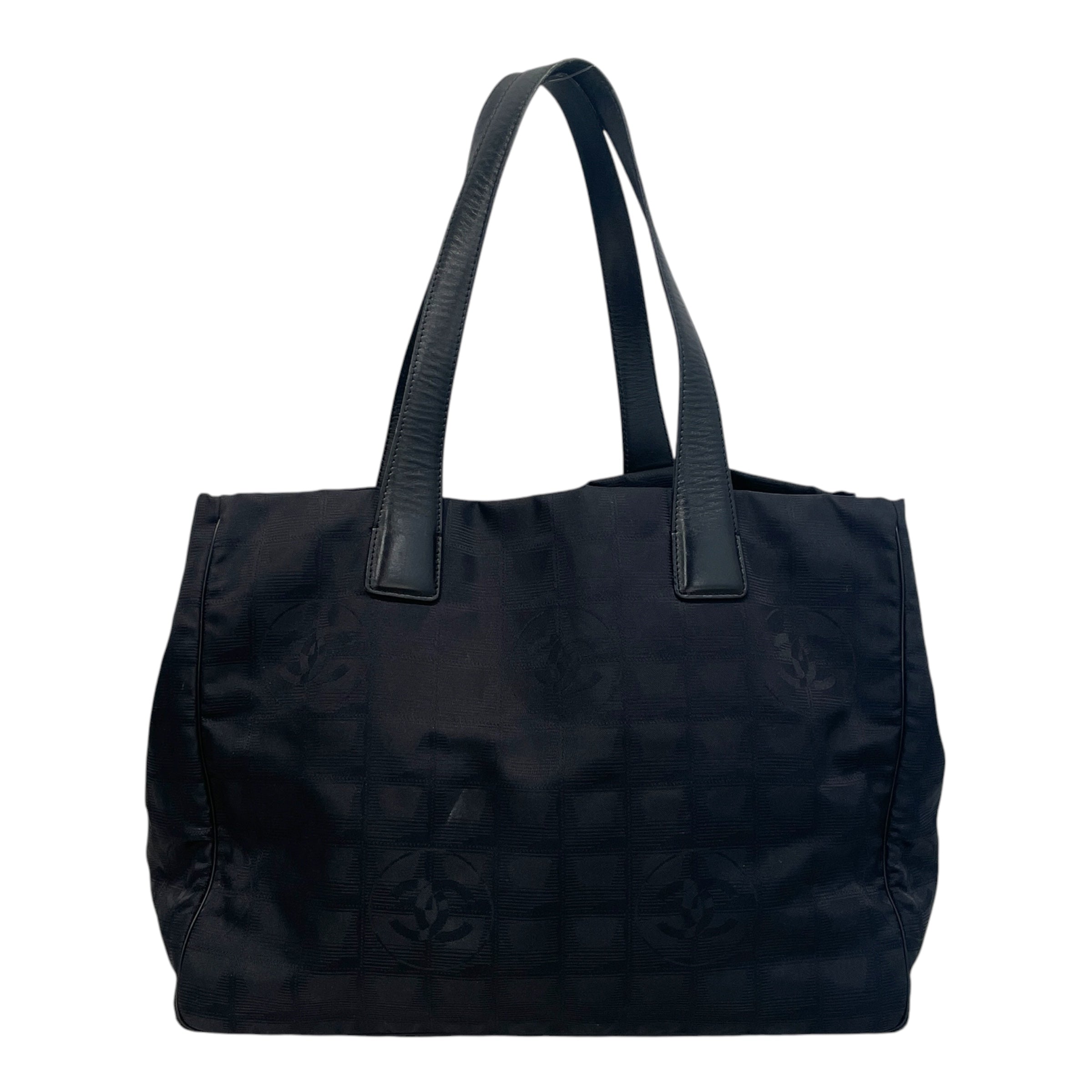 CHANEL/Tote Bag/Nylon/BLK/Travel Line view 2
