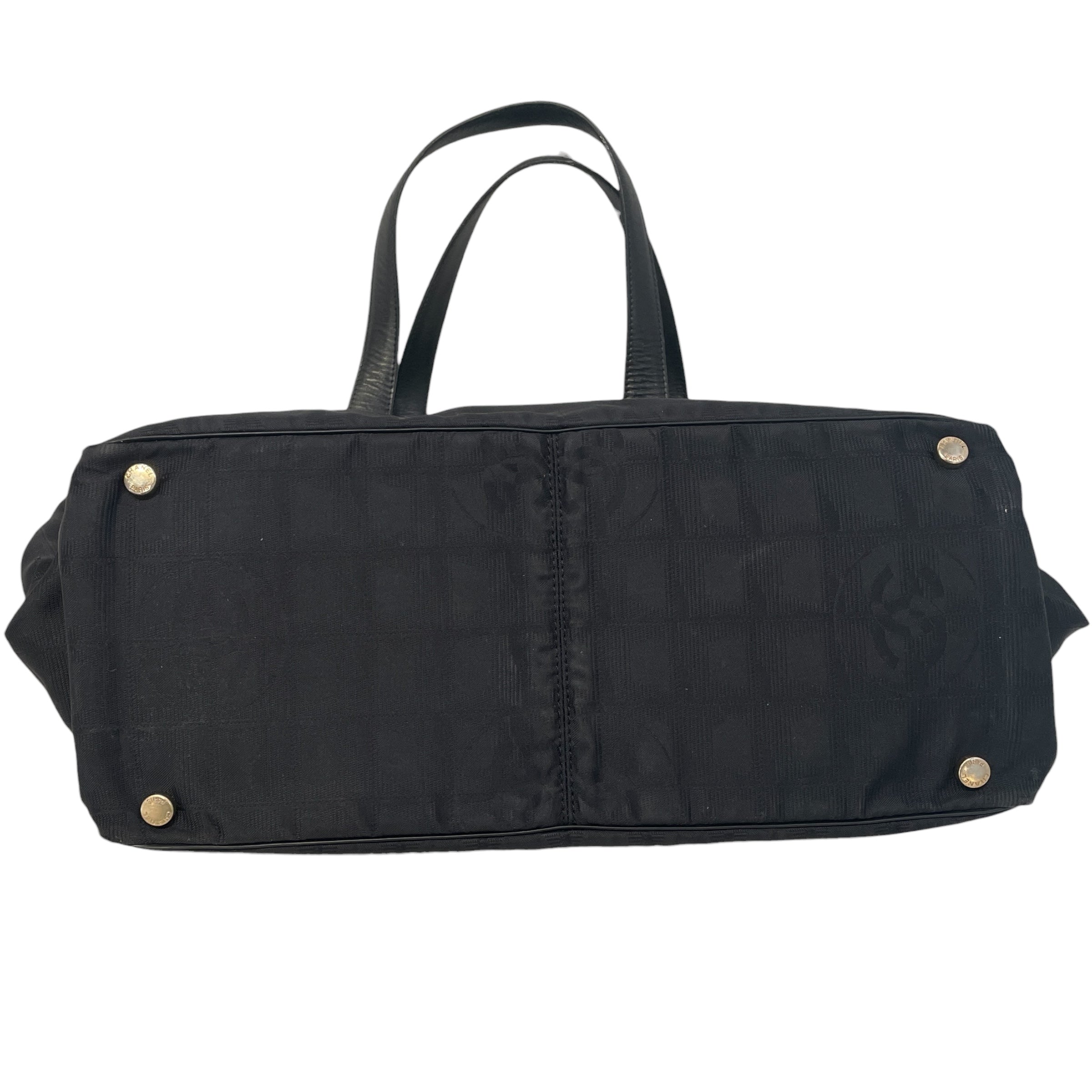 CHANEL/Tote Bag/Nylon/BLK/Travel Line view 3