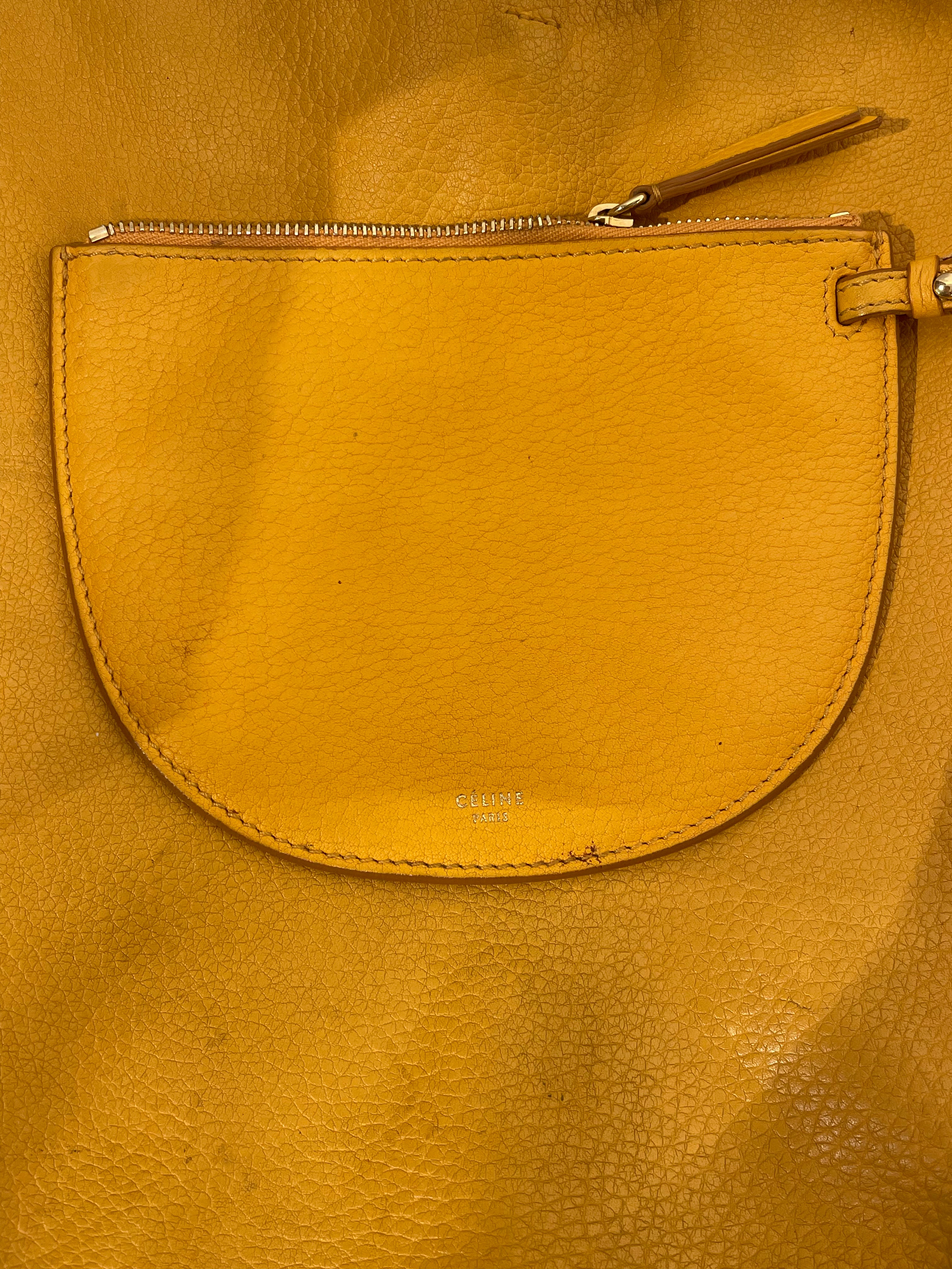 CELINE/Tote Bag/Leather/YEL/ view 3