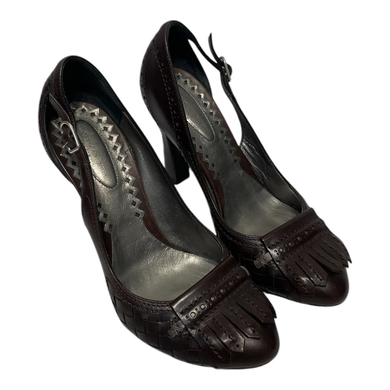 BOTTEGA VENETA/Heels/EU 37/Leather/BRW/WEAVE