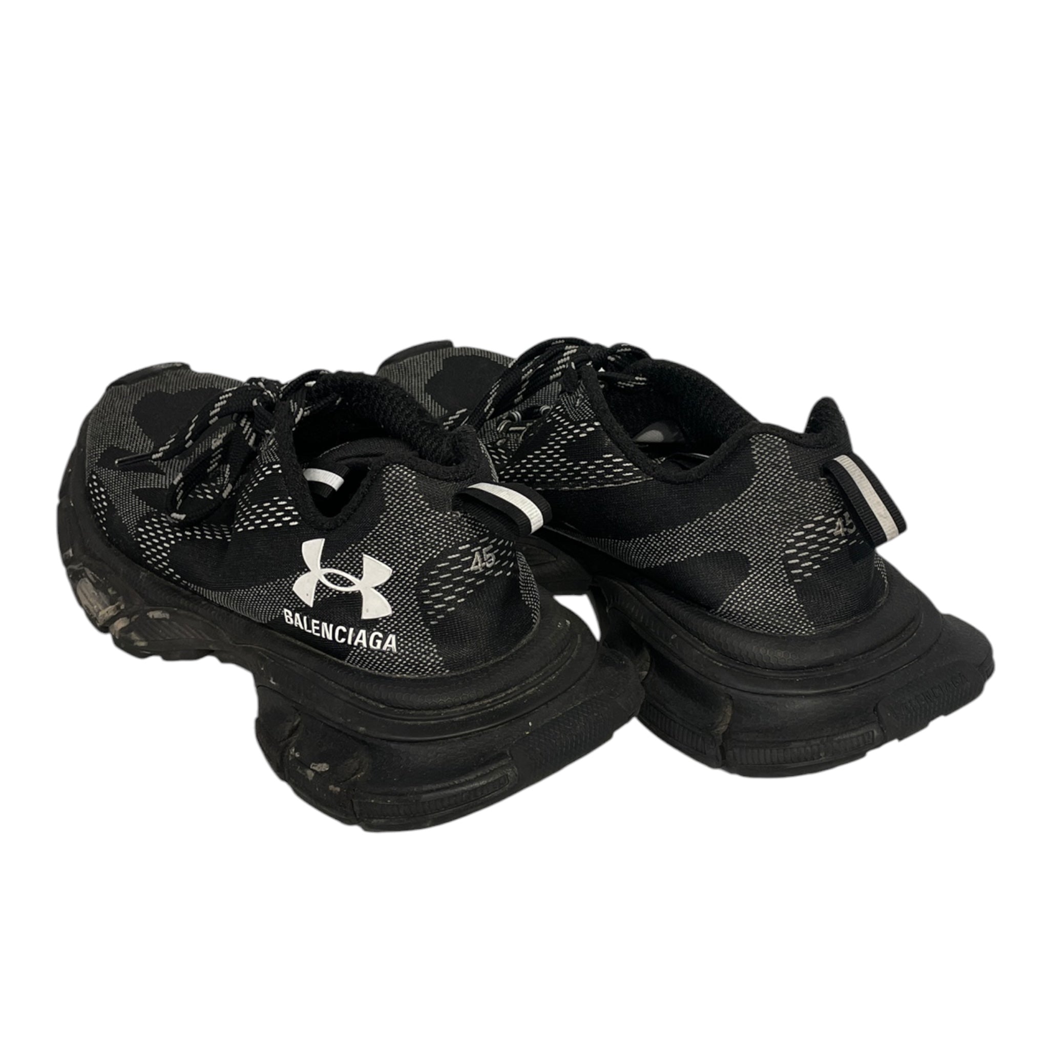 BALENCIAGA/UNDER ARMOUR/Low-Sneakers/US 12/All Over Print/BLK/ view 2
