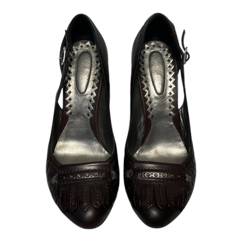 BOTTEGA VENETA/Heels/EU 37/Leather/BRW/WEAVE
