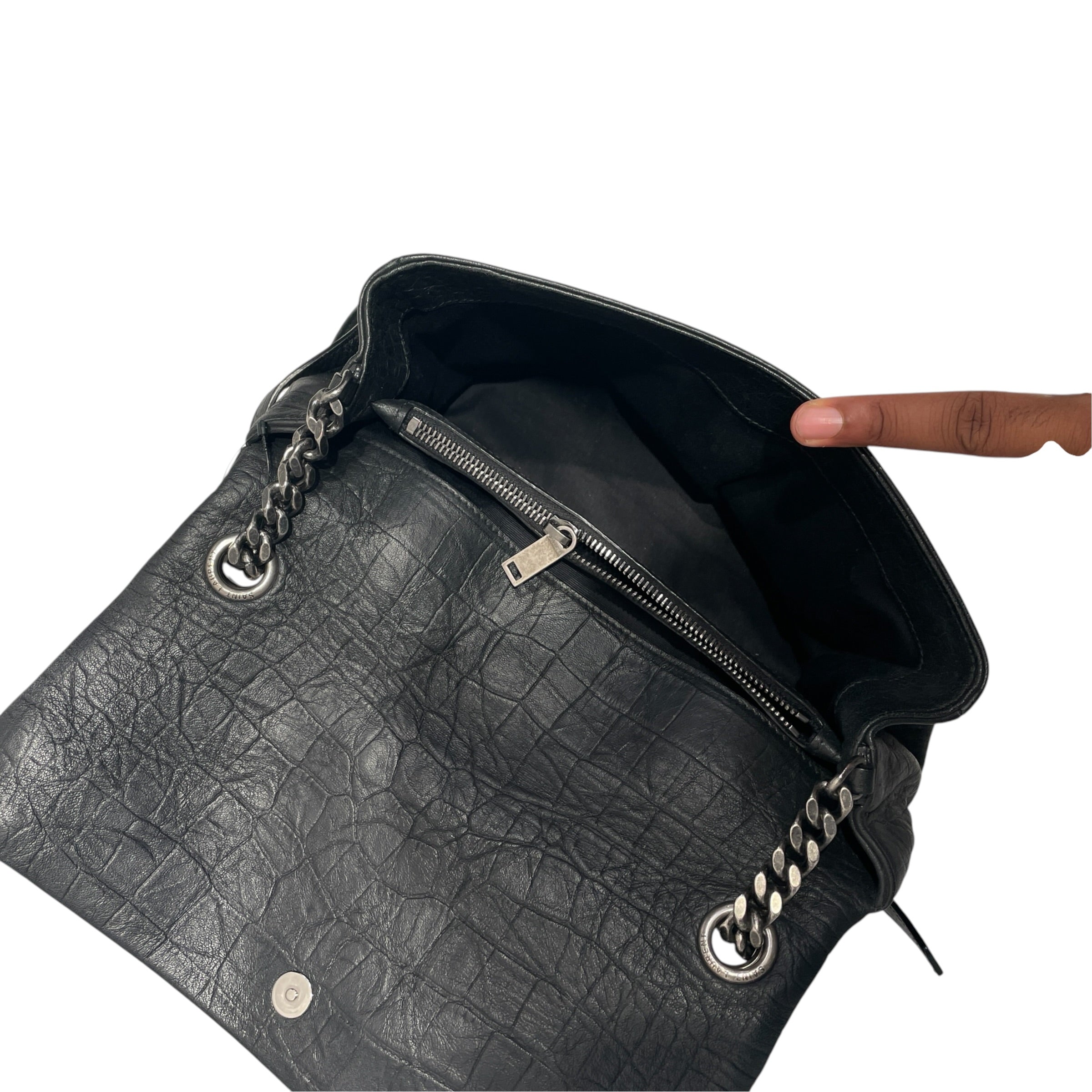 YVES SAINT LAURENT/Backpack/Cowhide/BLK/WEST HOLLYWOOD view 3