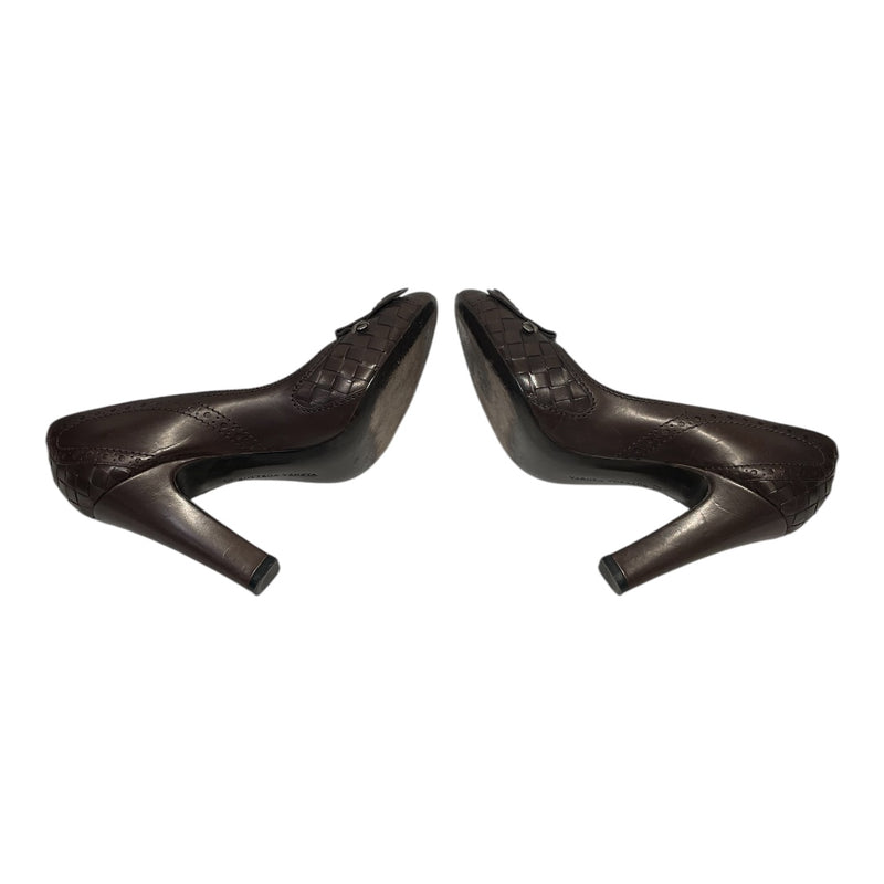 BOTTEGA VENETA/Heels/EU 37/Leather/BRW/WEAVE