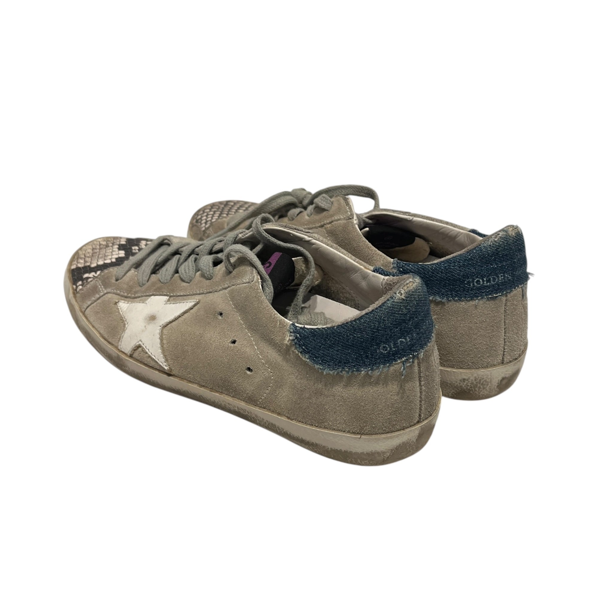GOLDEN GOOSE/Low-Sneakers/US 5/Animal Pattern/Suede/SLV/SUPERSTAR SNEAKER view 2