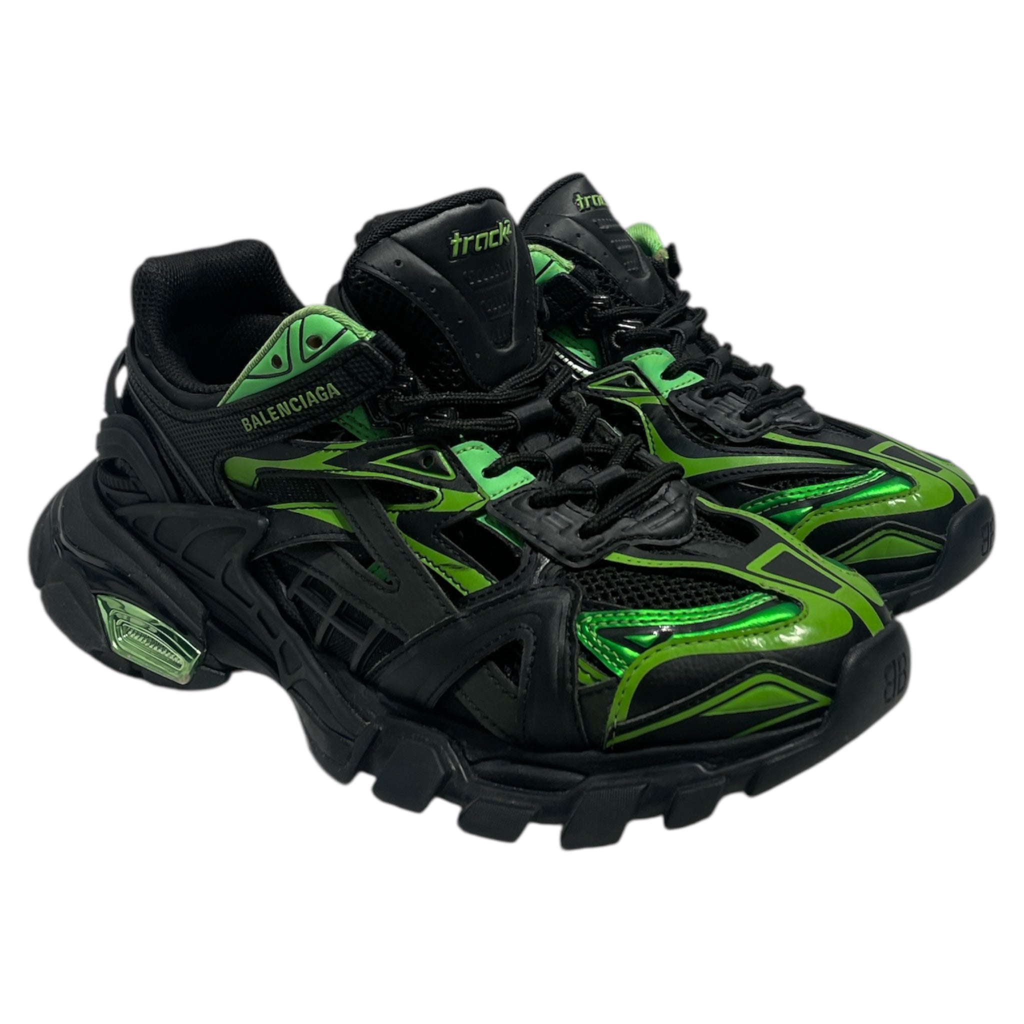 BALENCIAGA/Low-Sneakers/EU 40/BLK/Track 2 BLK/GRN view 1