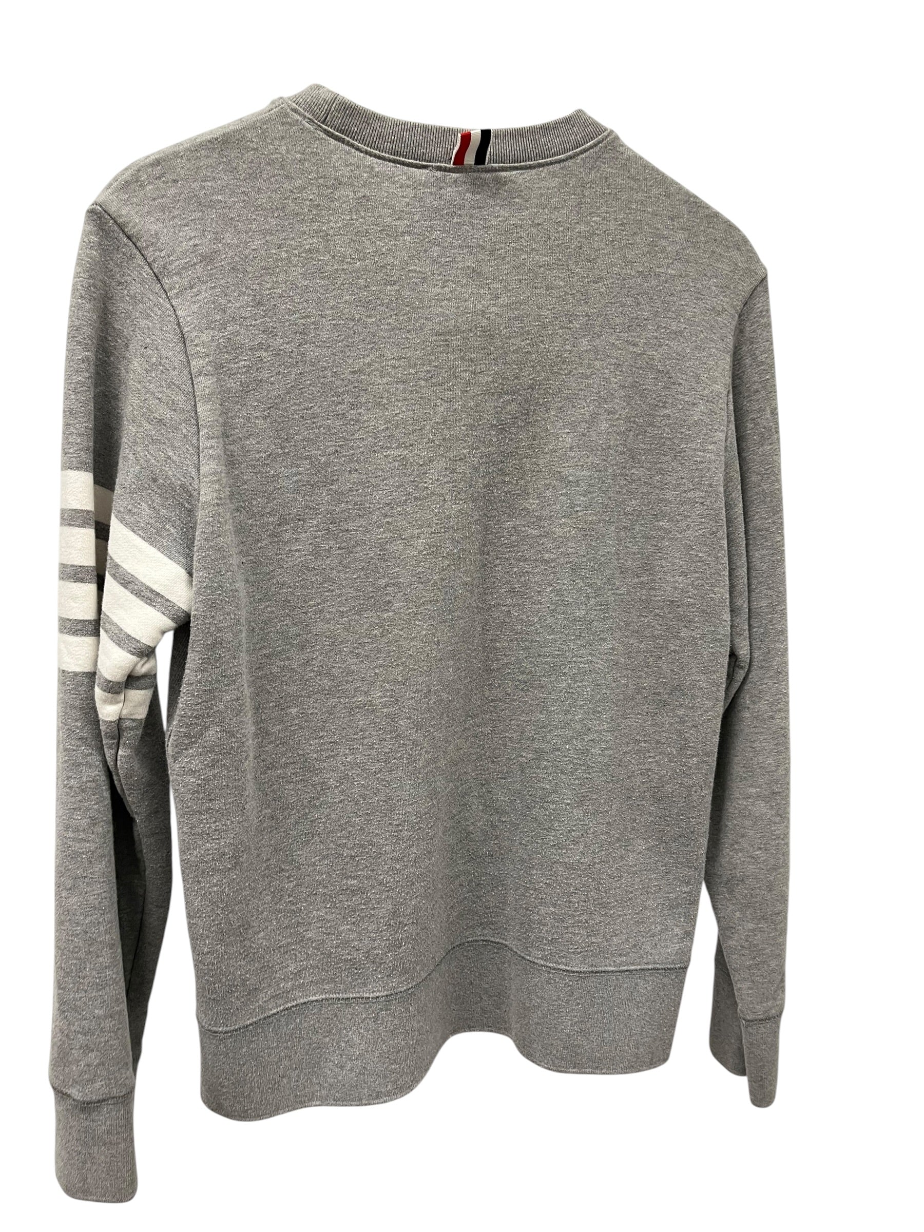 THOM BROWNE. NEW YORK/Sweater/Cotton/GRY/BUTTONS AT WAIST view 2