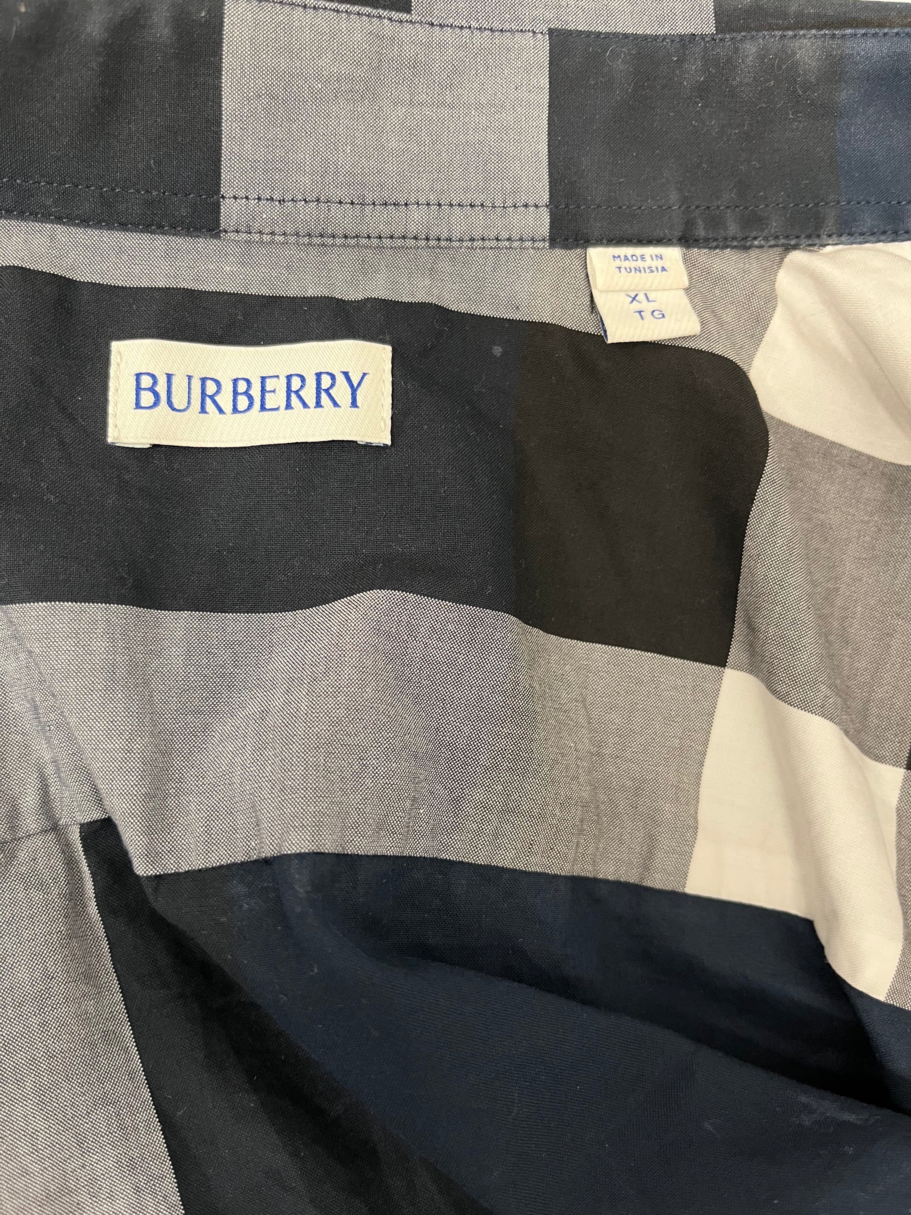 BURBERRY/Polo Shirt/XL/Cotton/NVY/Stripe/STRIPED POLO SHIRT view 3