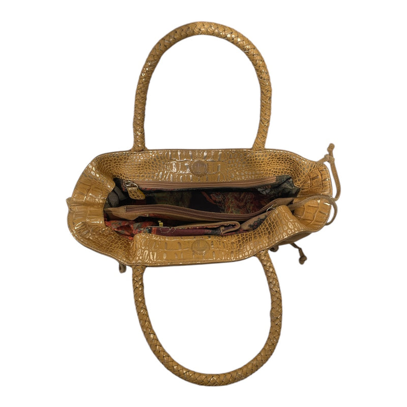 Carlos Falchi/Hand Bag/Suede/CML/woven handles