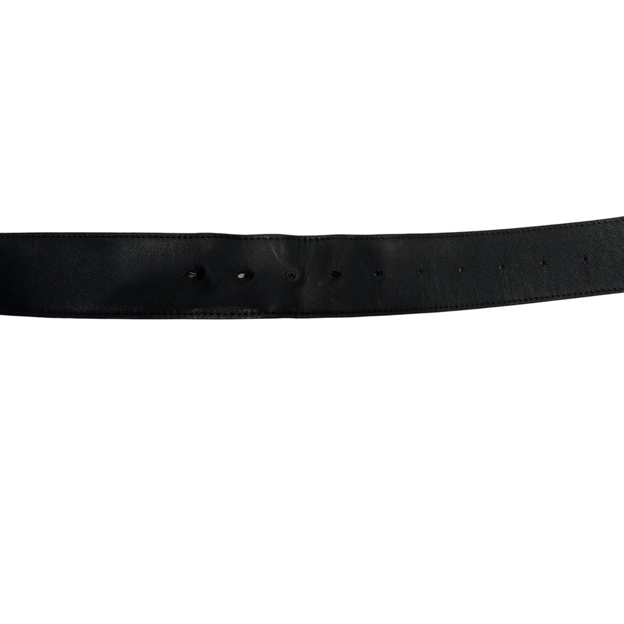 MCM/Belt/Monogram/Leather/WHT/M's/gold buckle view 4