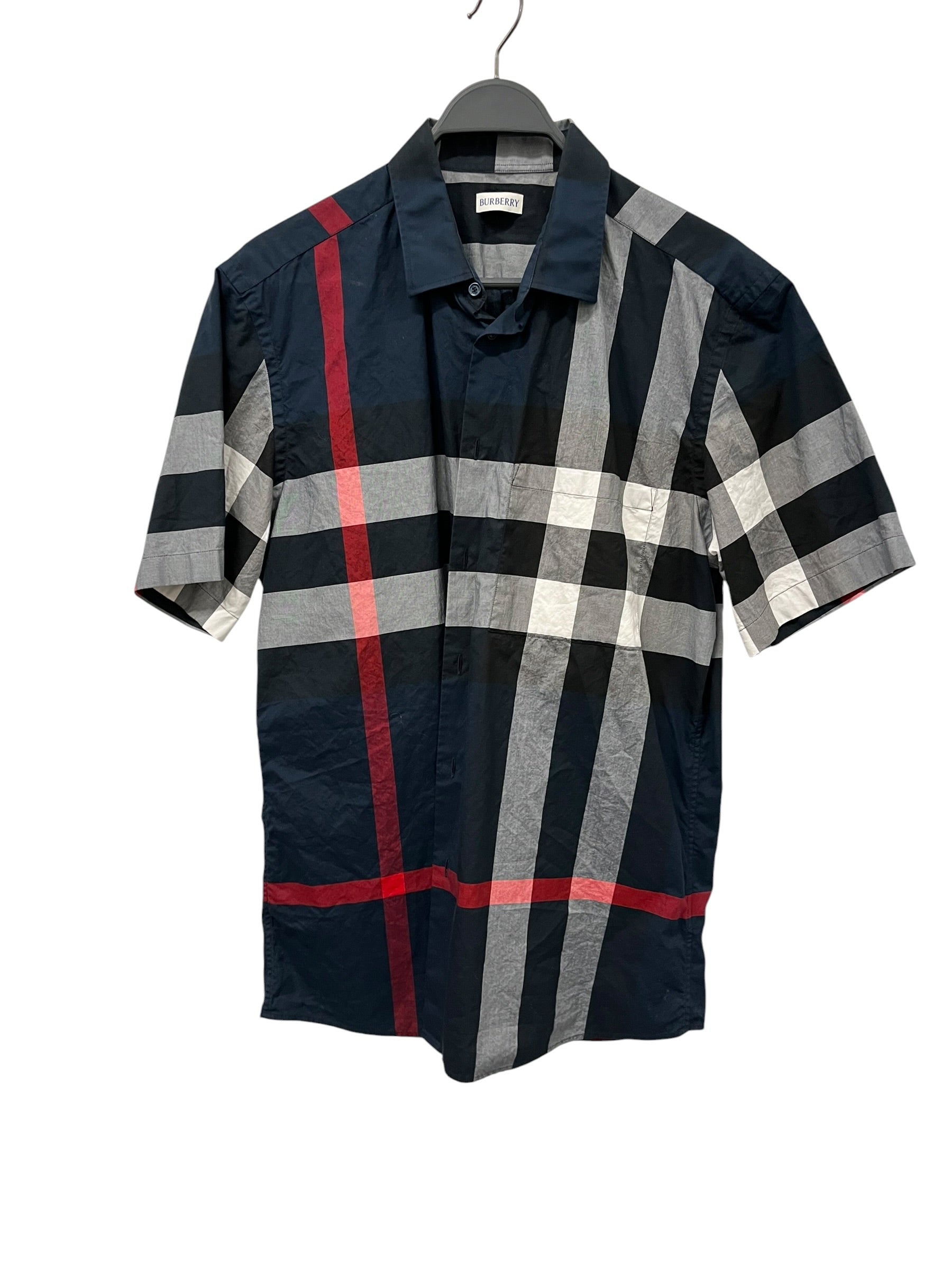 BURBERRY/Polo Shirt/XL/Cotton/NVY/Stripe/STRIPED POLO SHIRT view 1