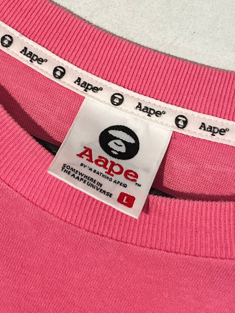 AAPE BY A BATHING APE/T-Shirt/L/Cotton/PNK/