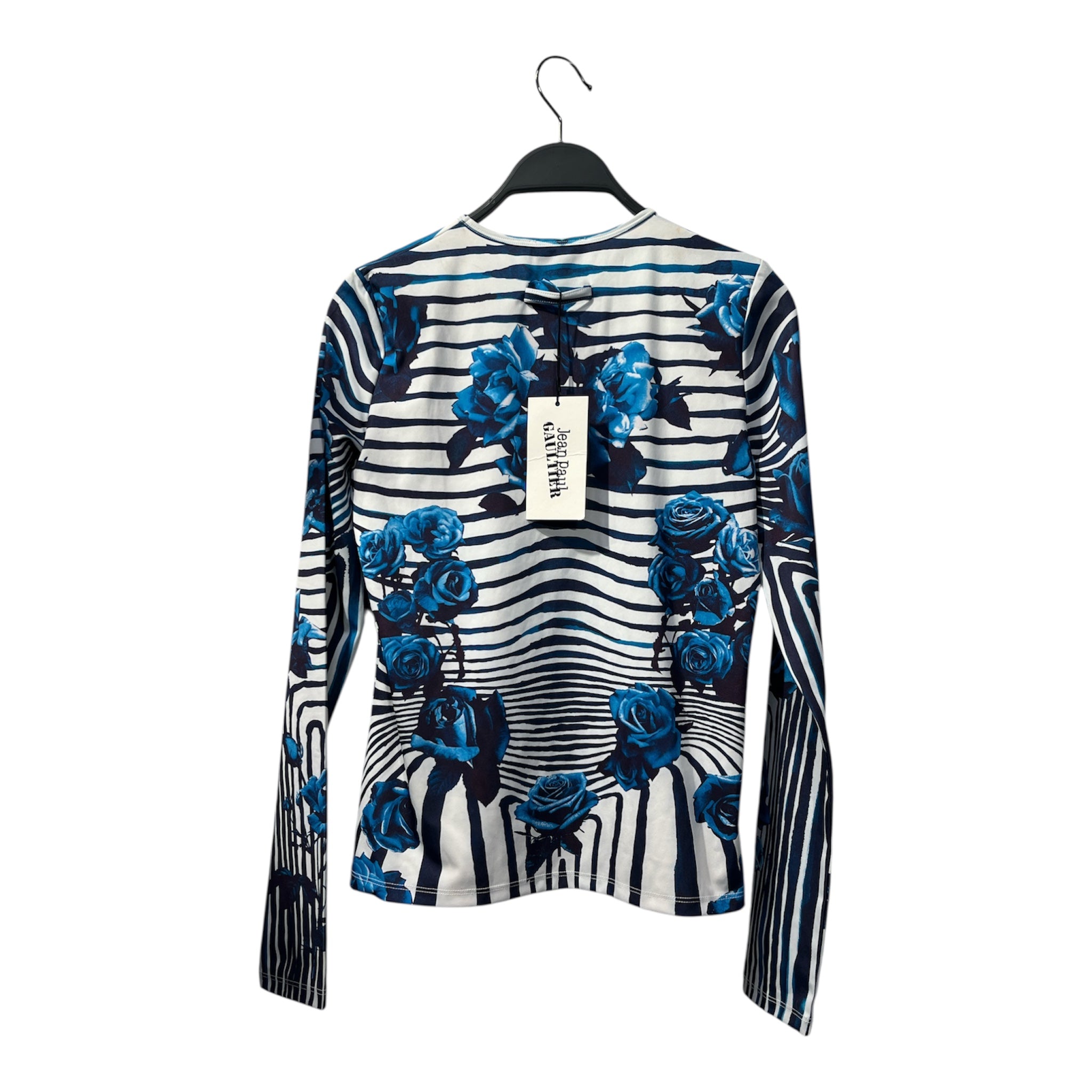 Jean Paul Gaultier/LS T-Shirt/L/Floral Pattern/BLU/ view 2