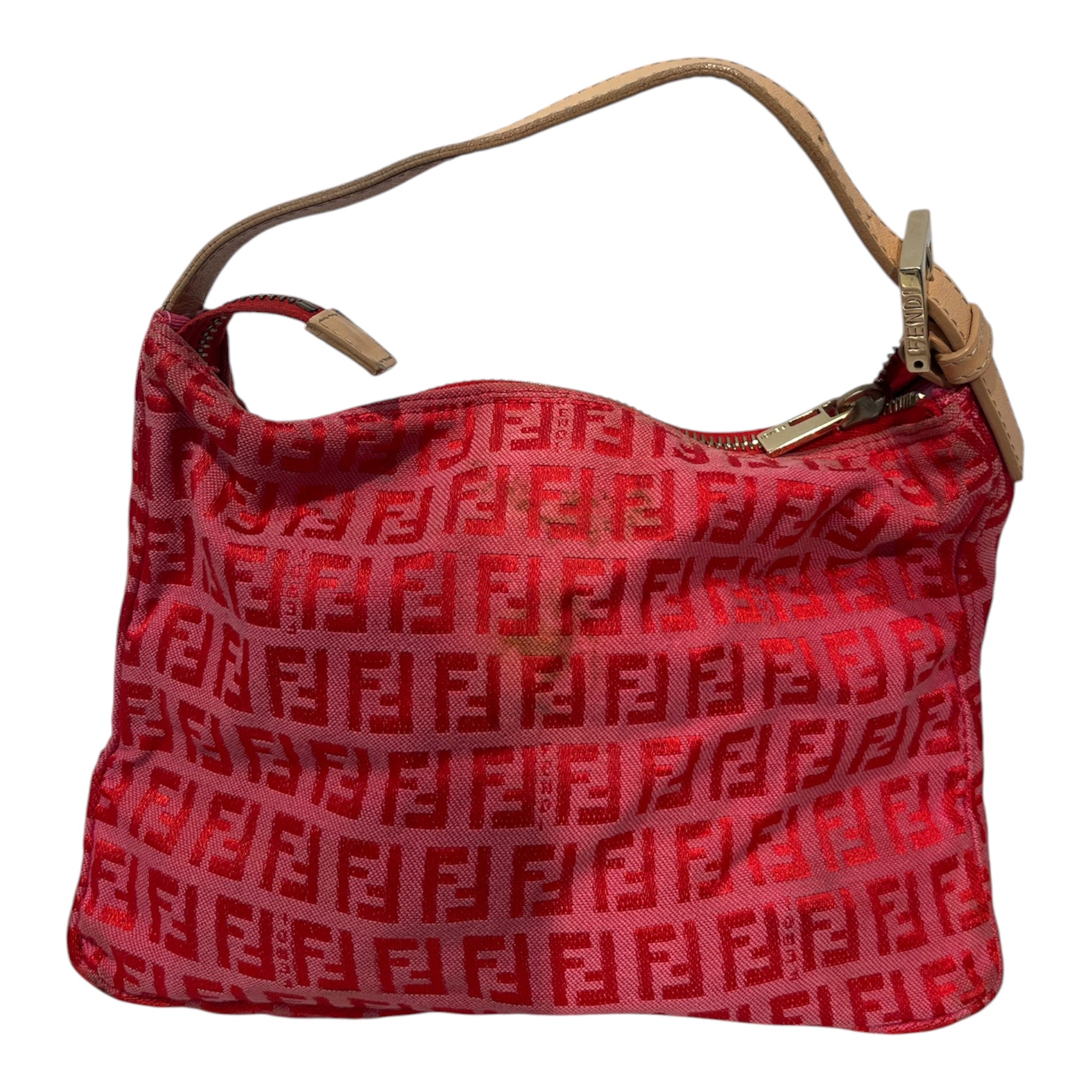 FENDI/Bag/Monogram/Cotton/RED/23728N zucchino canvas bag view 2