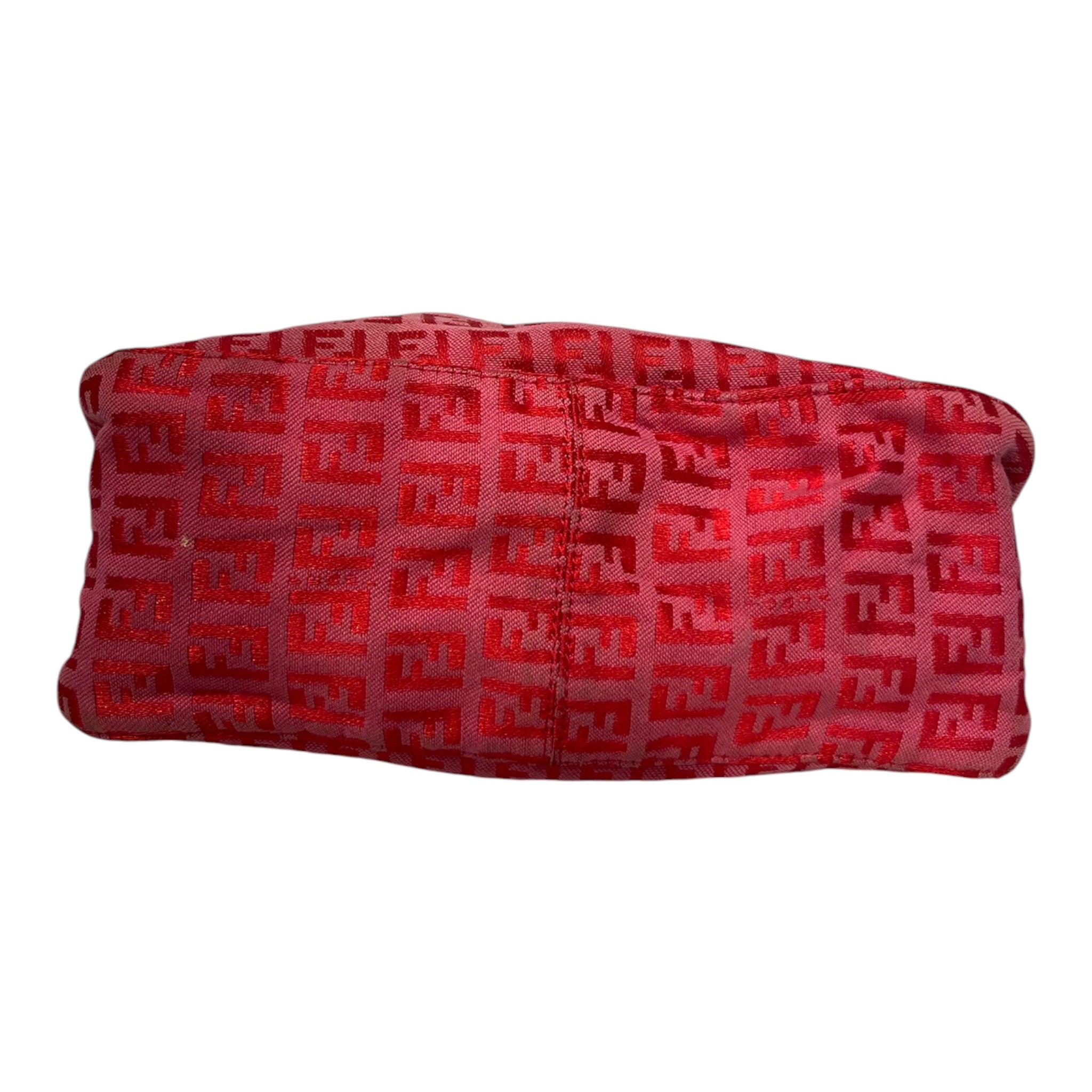 FENDI/Bag/Monogram/Cotton/RED/23728N zucchino canvas bag view 3