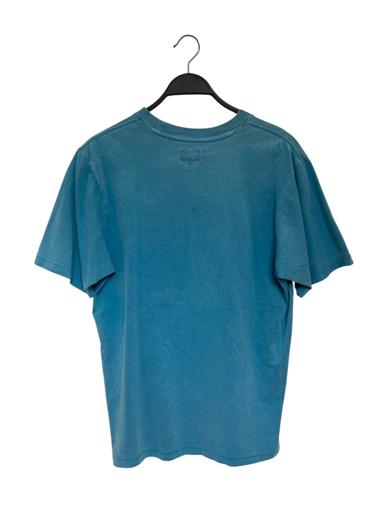 Supreme/T-Shirt/M/Cotton/BLU/POCK ON CHEST/PREME EMBRID