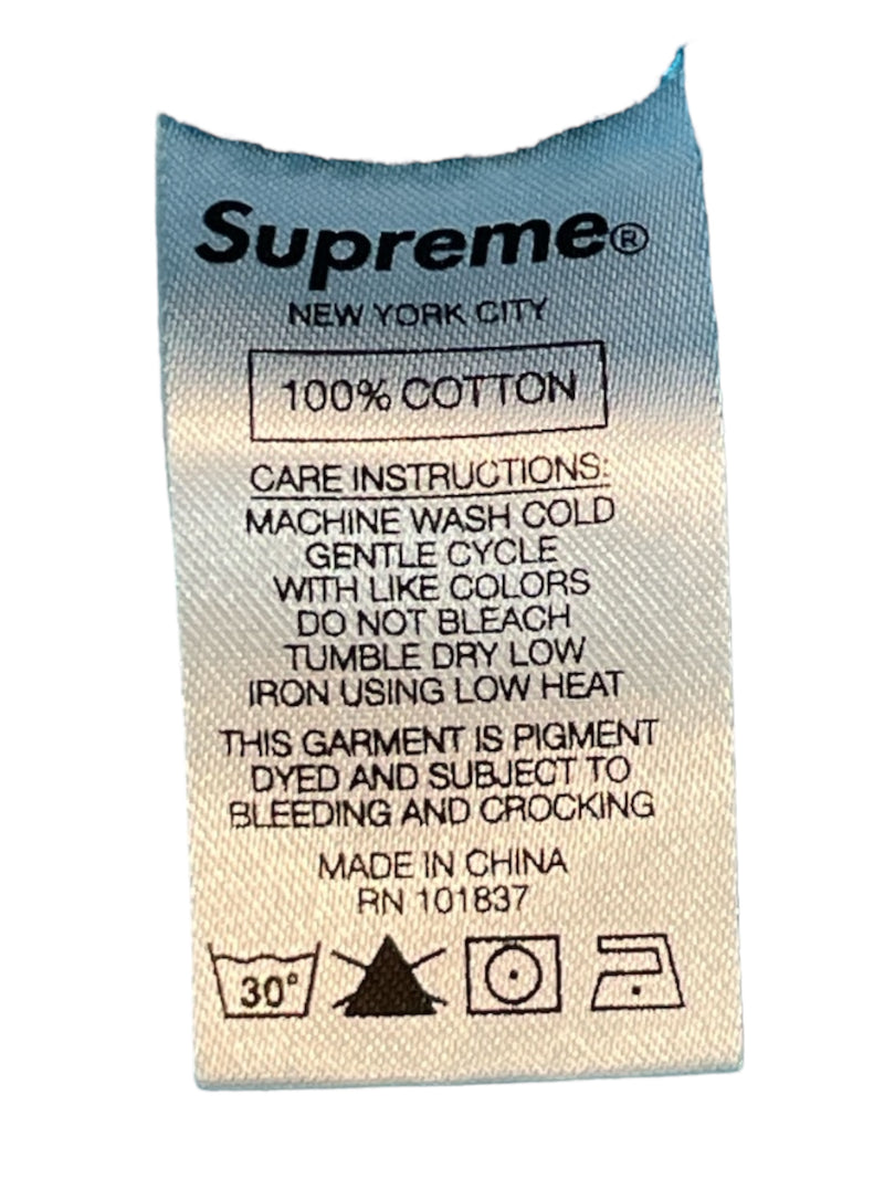 Supreme/T-Shirt/M/Cotton/BLU/POCK ON CHEST/PREME EMBRID