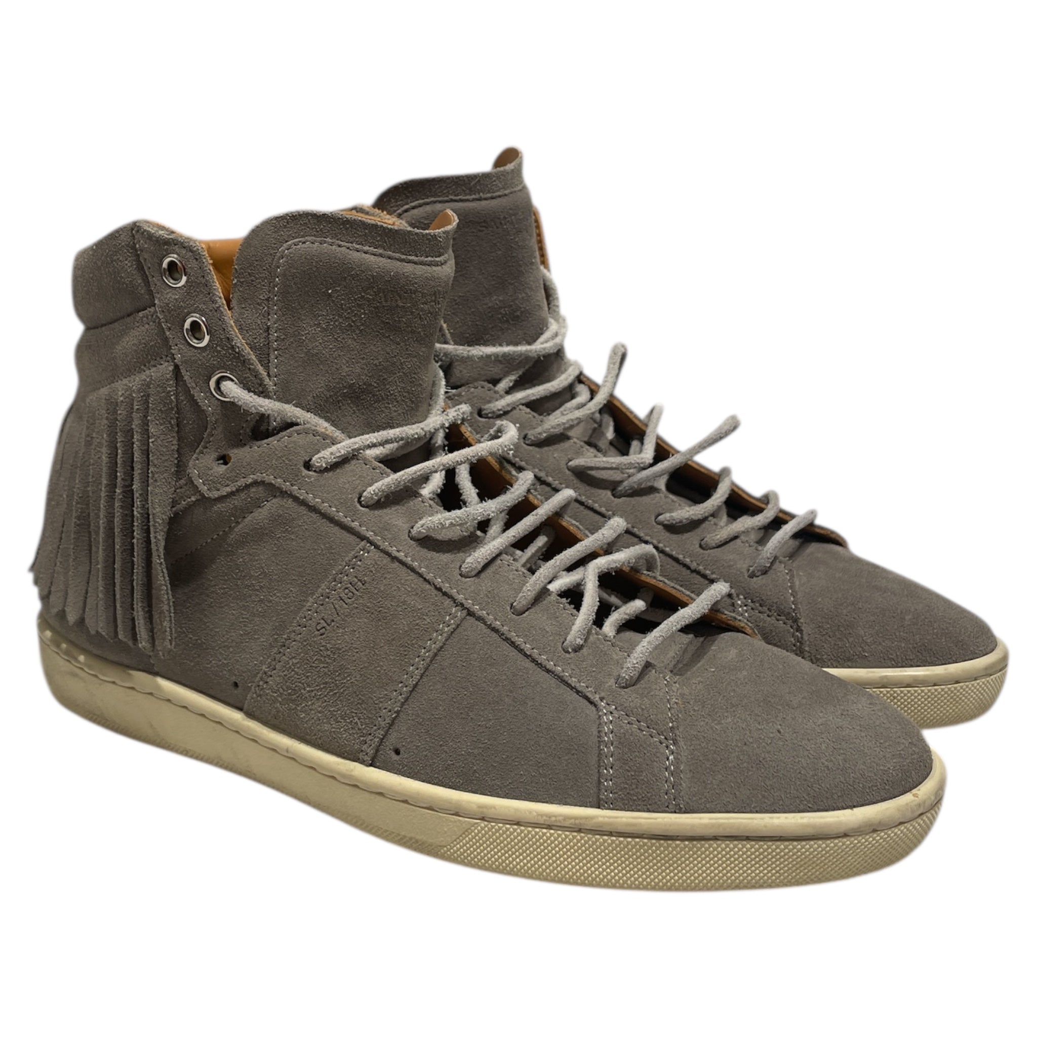SAINT LAURENT/Hi-Sneakers/EU 40/Suede/GRY/Fringe Hi Tops view 1
