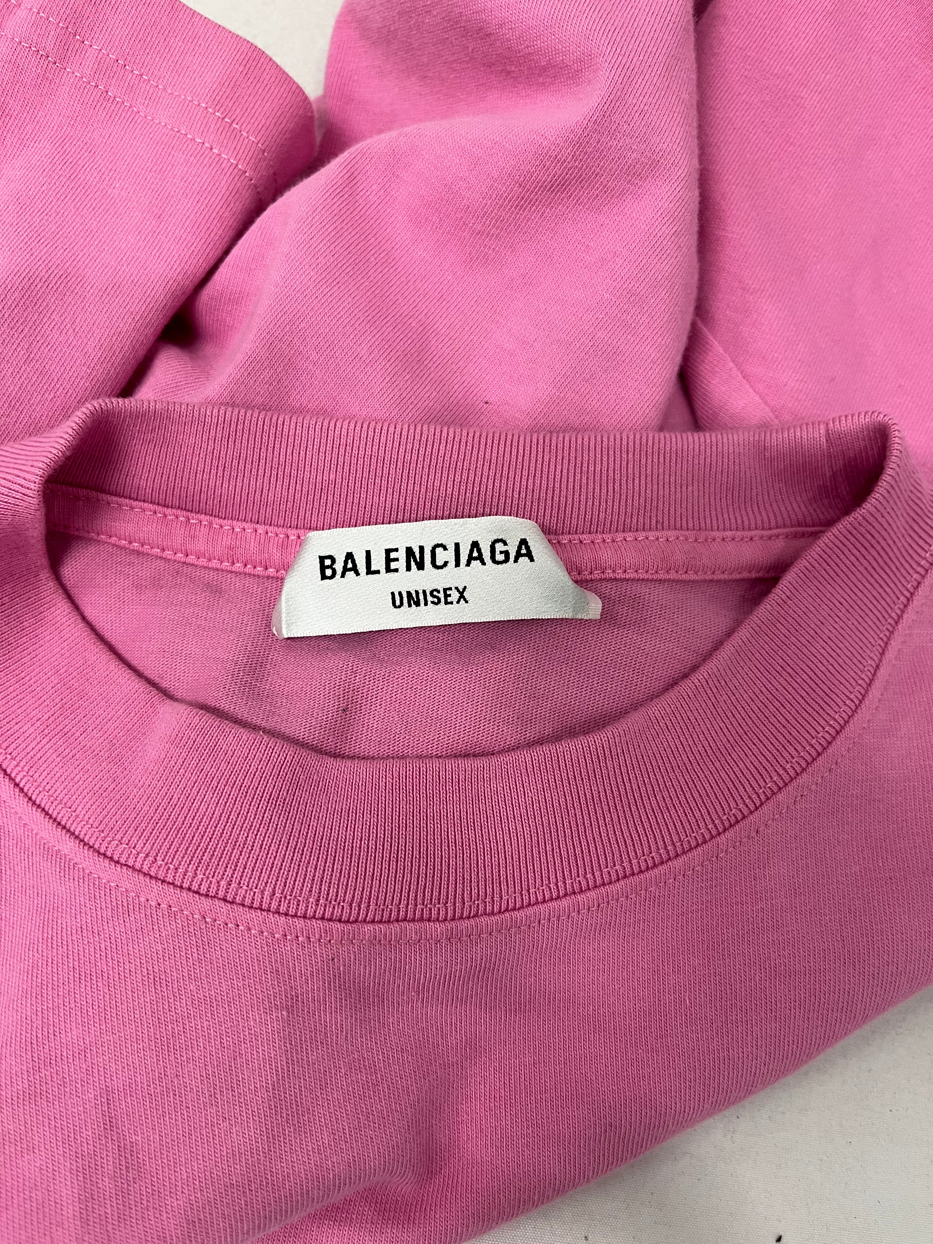 BALENCIAGA/T-Shirt/S/Cotton/PNK/WORLD FOOD PROGRAMME T-SHIRT view 3