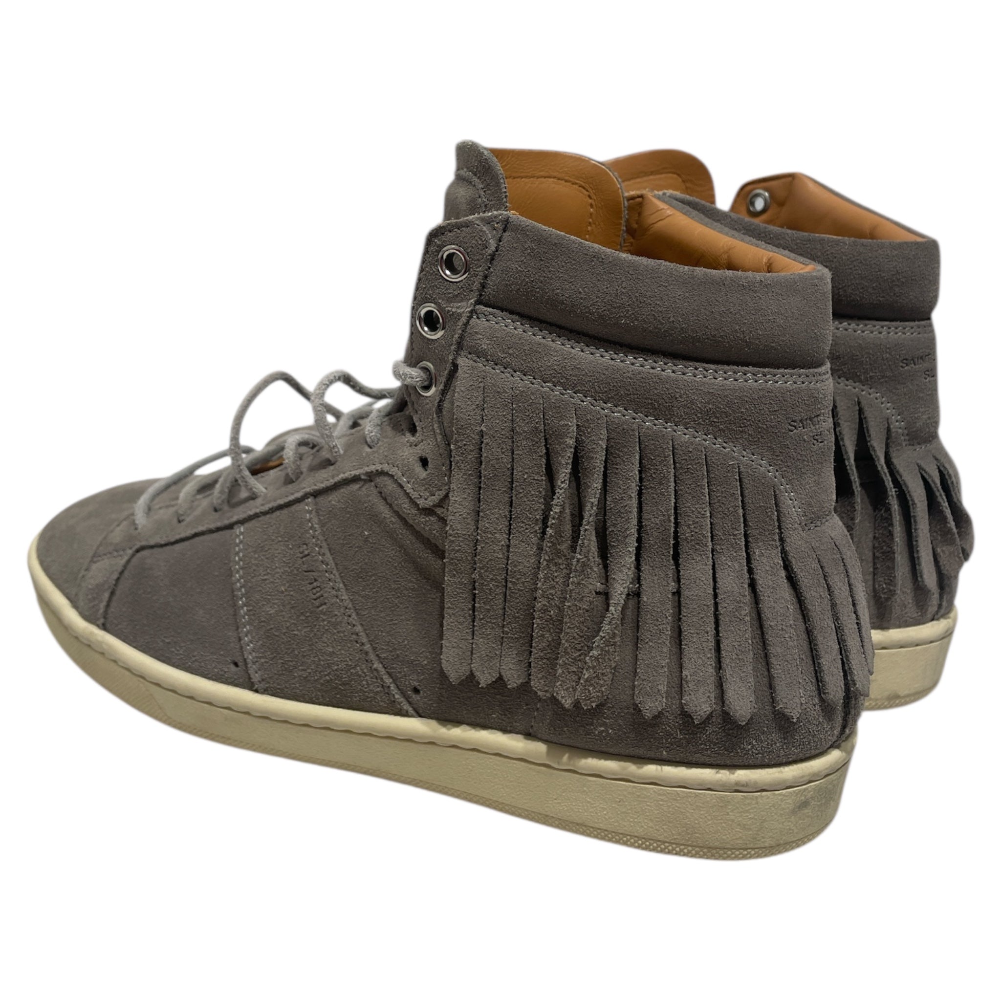 SAINT LAURENT/Hi-Sneakers/EU 40/Suede/GRY/Fringe Hi Tops view 2