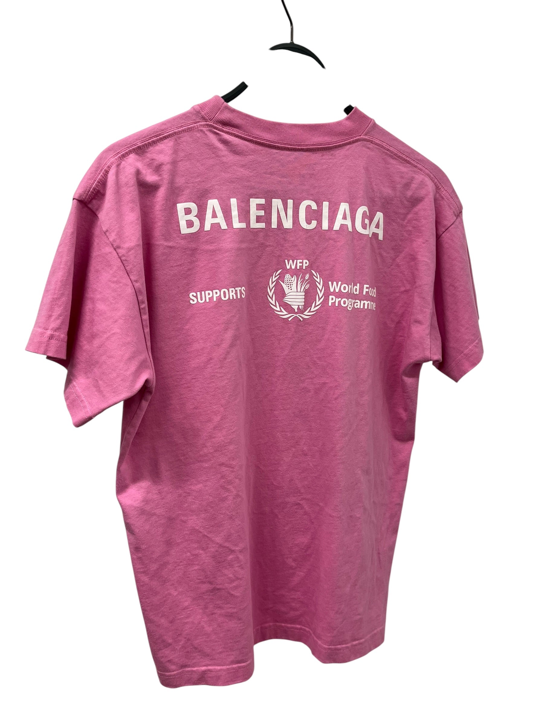 BALENCIAGA/T-Shirt/S/Cotton/PNK/WORLD FOOD PROGRAMME T-SHIRT view 2