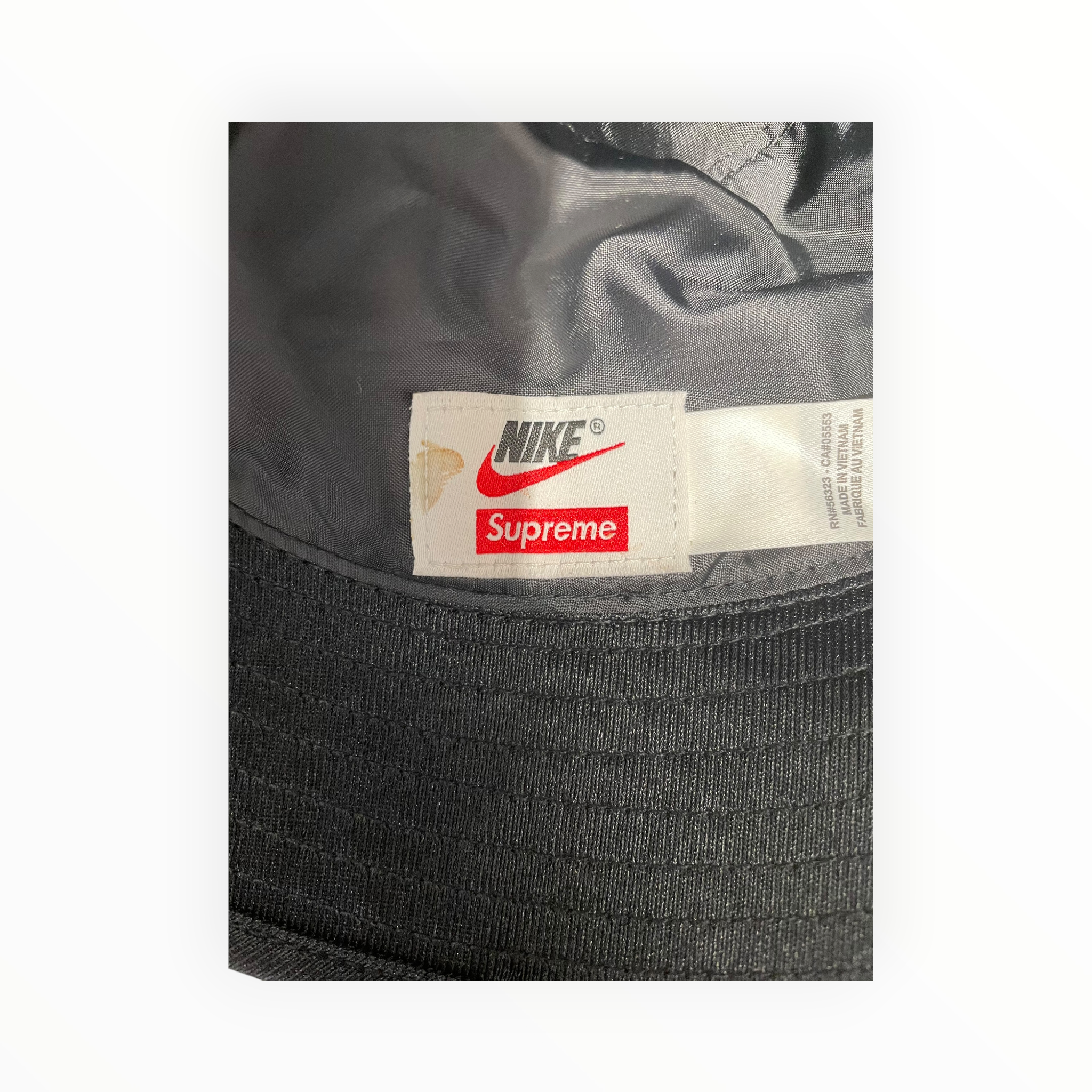 Supreme/NIKE/Bucket Hat/BLK/M's/SUPREME WORD PRINT view 3