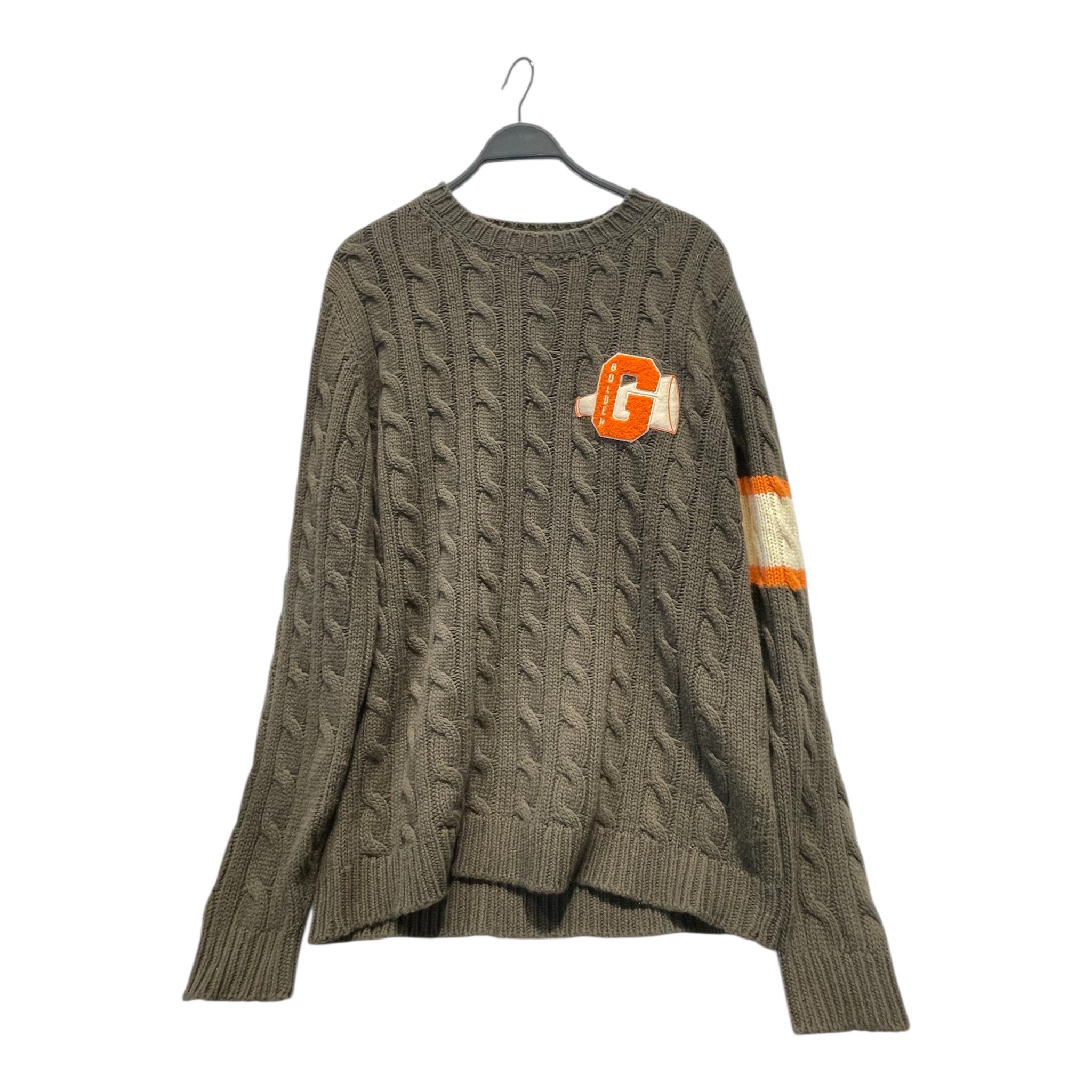 GOLDEN GOOSE/Sweater/XL/BEG/"Amery Cable Knit" view 1