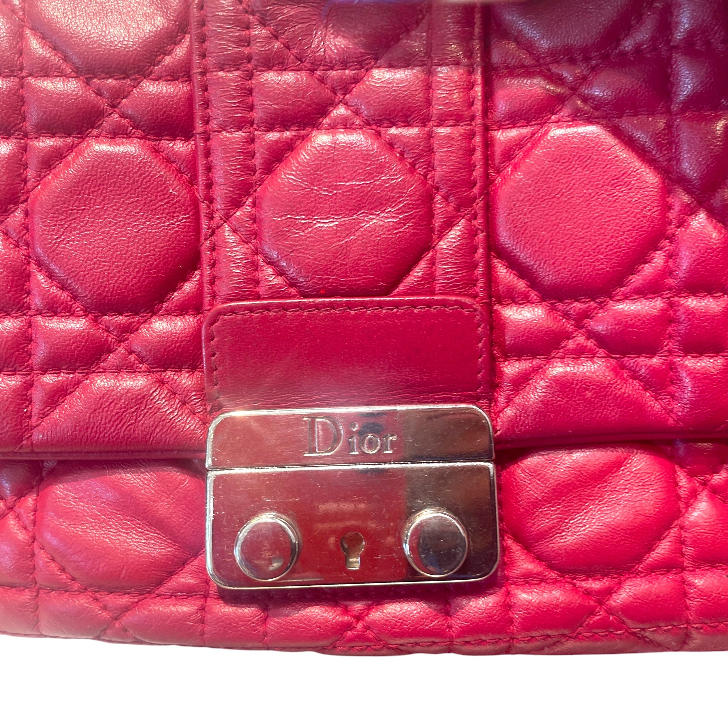 Christian Dior/Cross Body Bag/Leather/RED/Cannage Miss Dior view 6