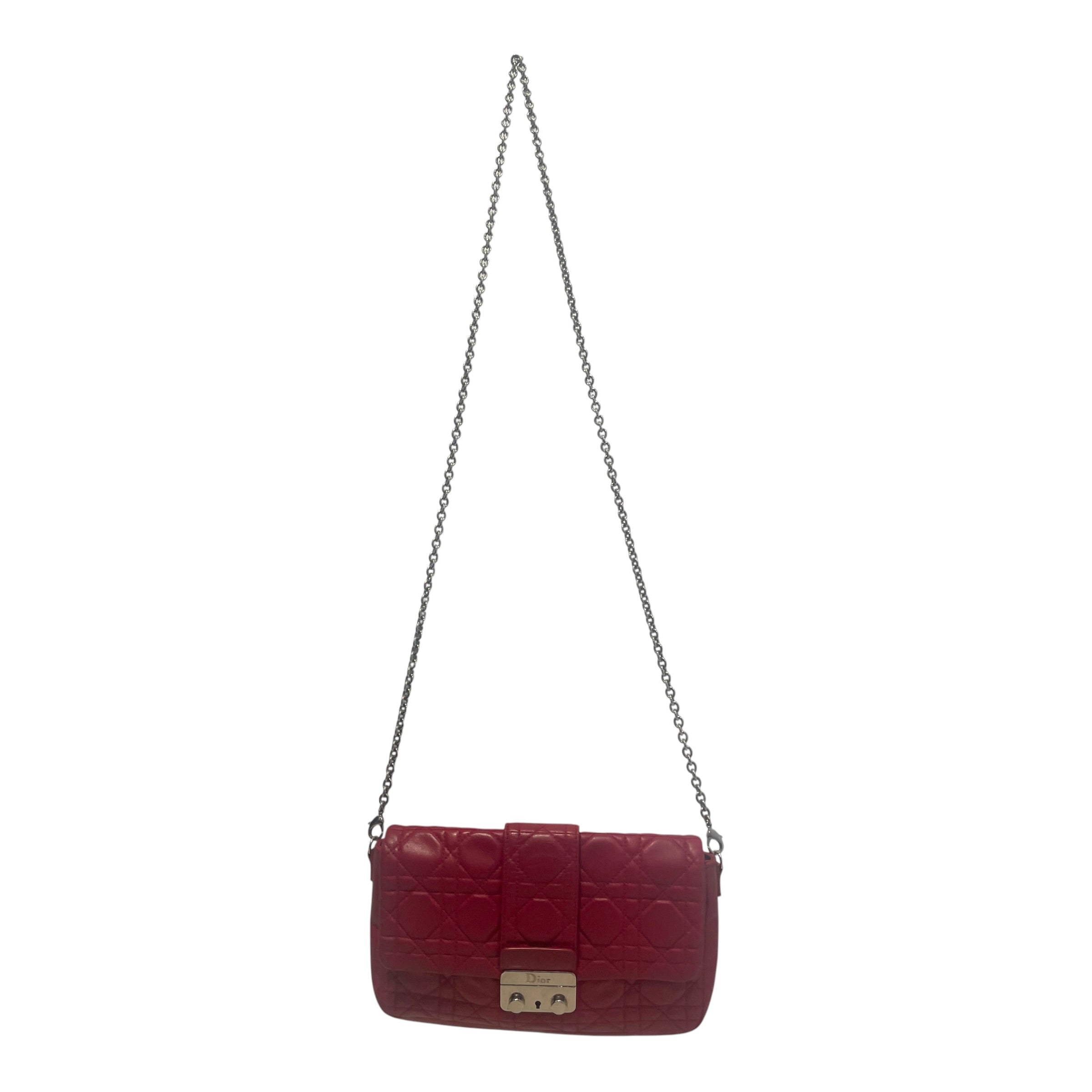 Christian Dior/Cross Body Bag/Leather/RED/Cannage Miss Dior view 2